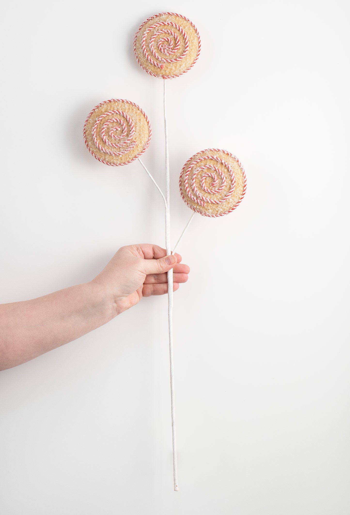 27" Candy Cane Twirl Gingerbread Spray detail photo 3