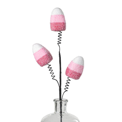 18" Candy Corn Pick: Fuchsia, Pink, White Item Number: 56907BTPKWT