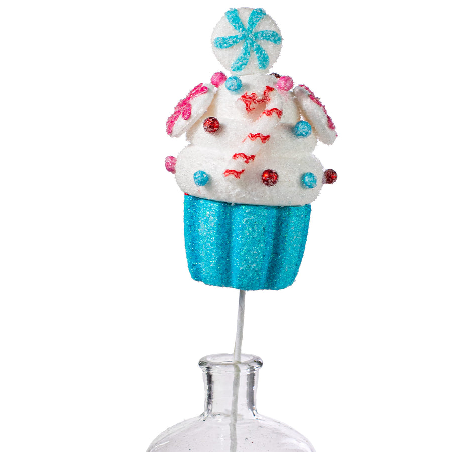 16" Candy Cupcake Pick: Blue Item Number: 85801BL