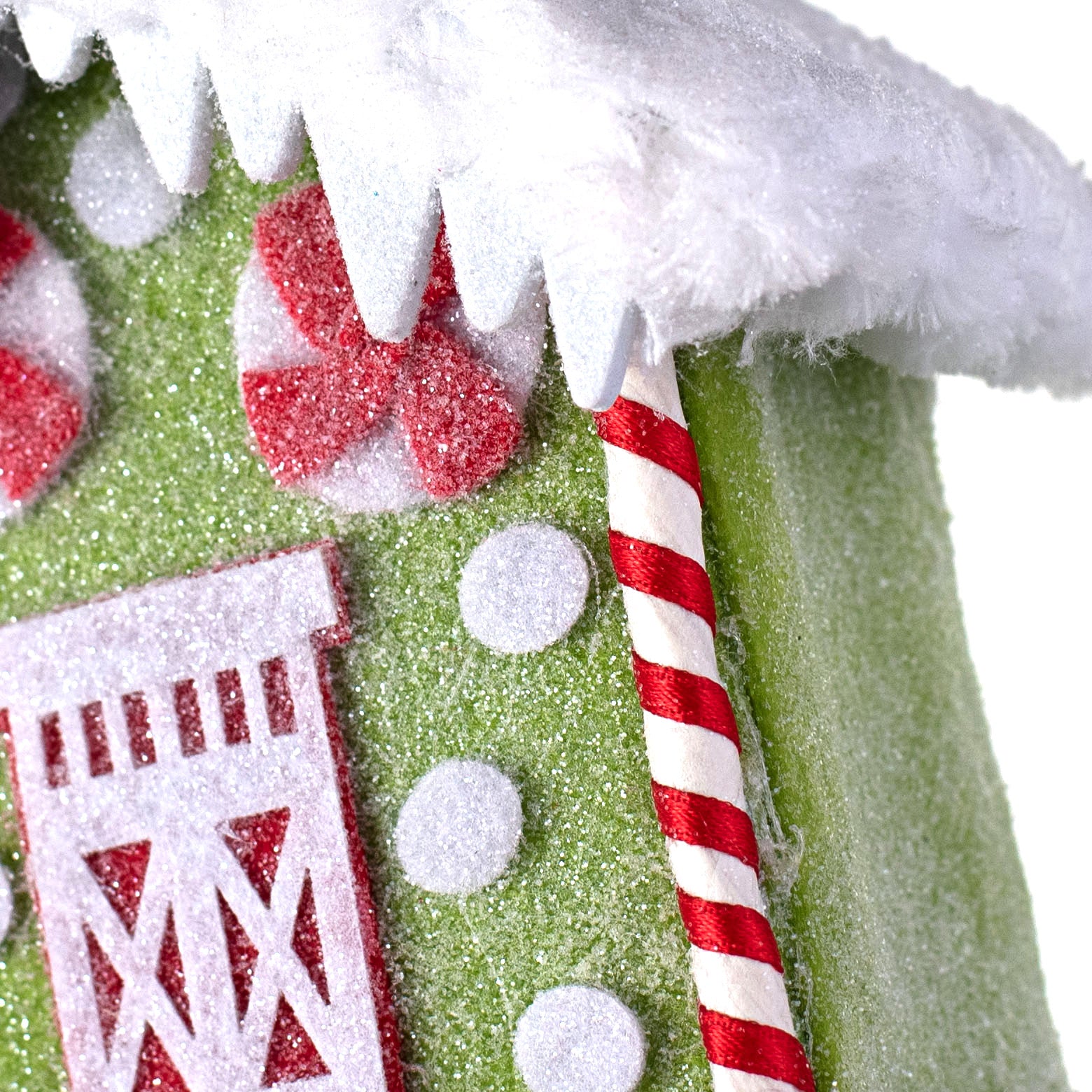 5" Candy House Ornament detail photo 3