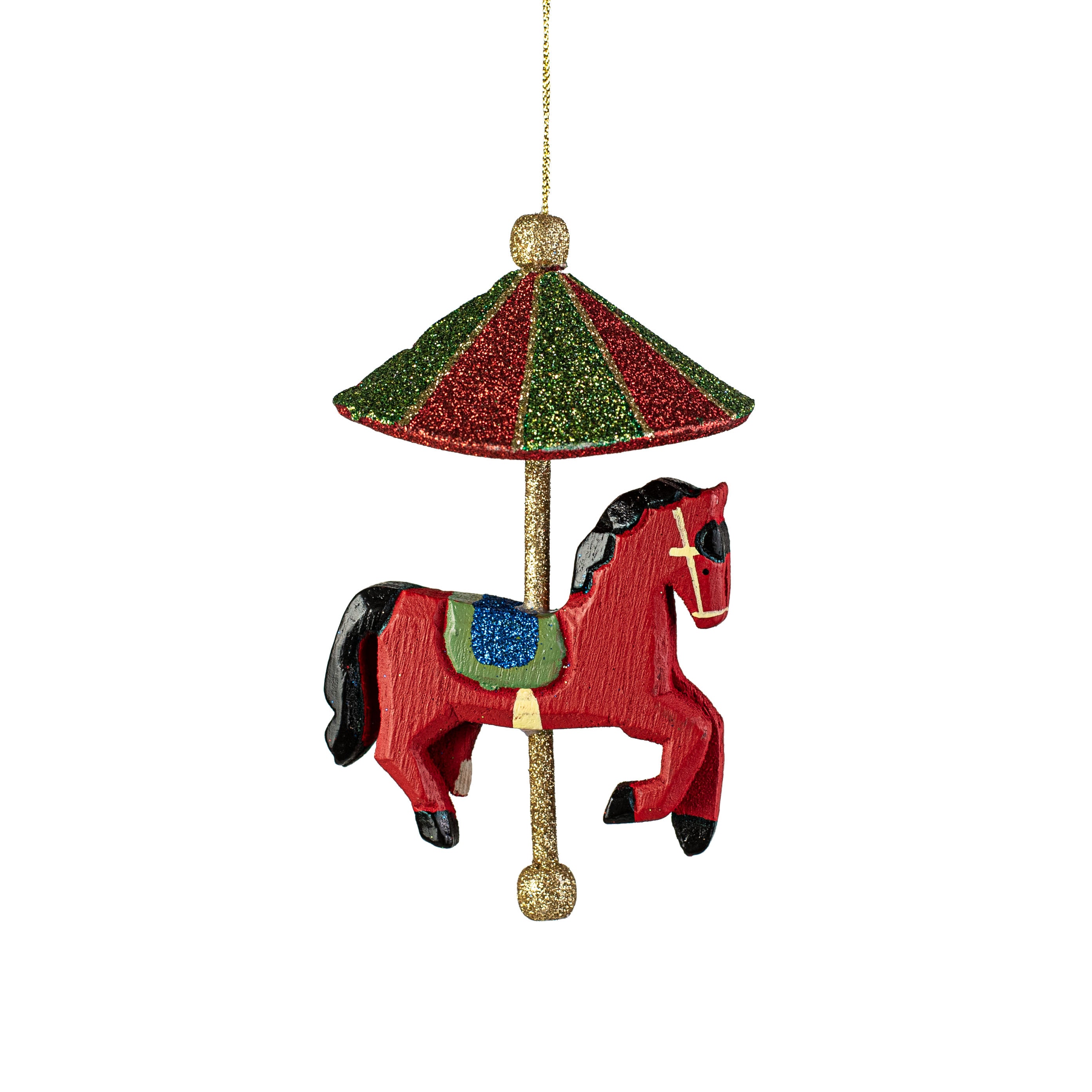 6" Carousel Horse Ornament Item Number: 85453RD