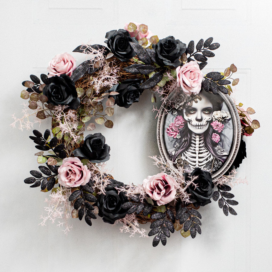 11" Waterproof Accent: Framed Steampunk Sugar Skull