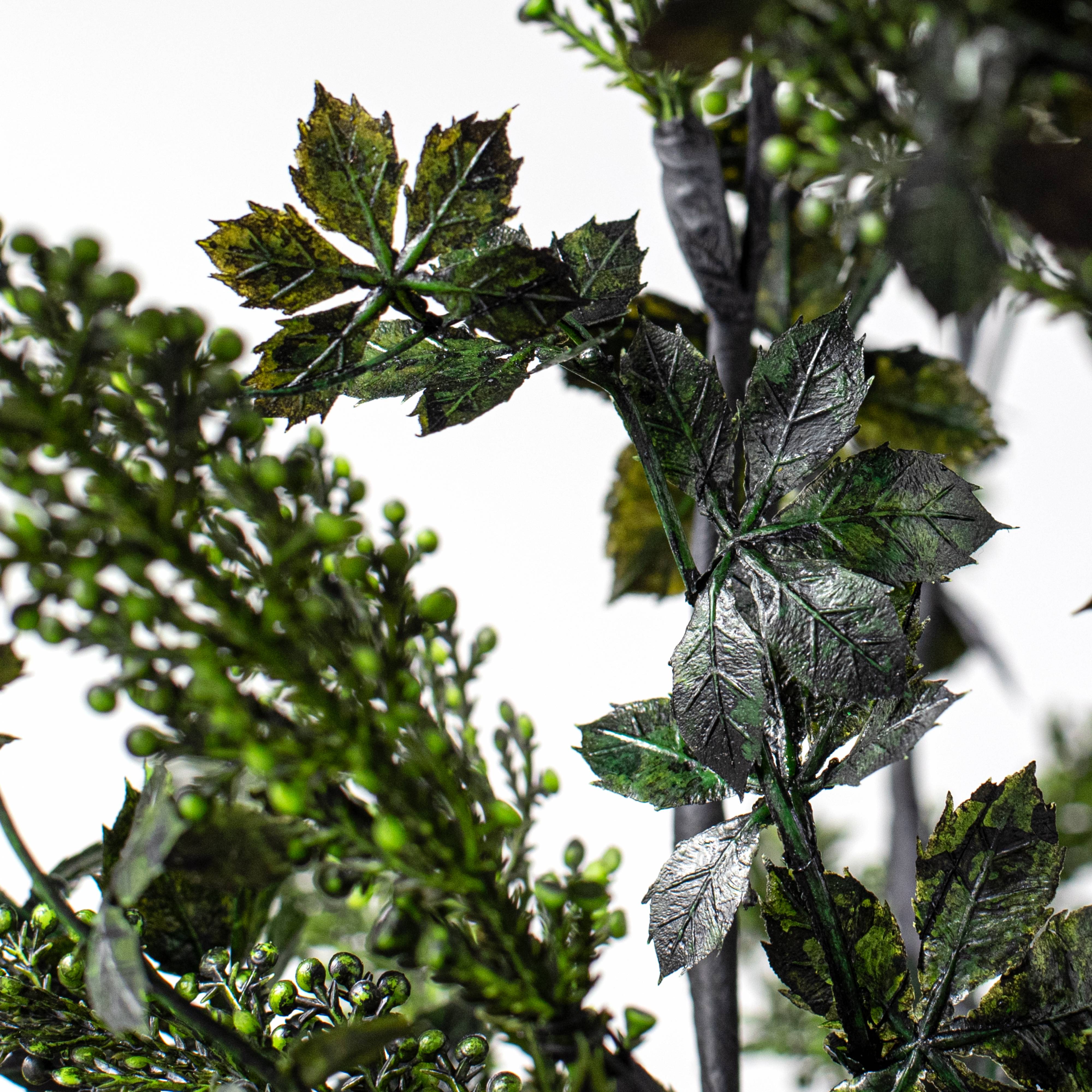 24" Cedar Mix Bush: Black & Green detail photo 4