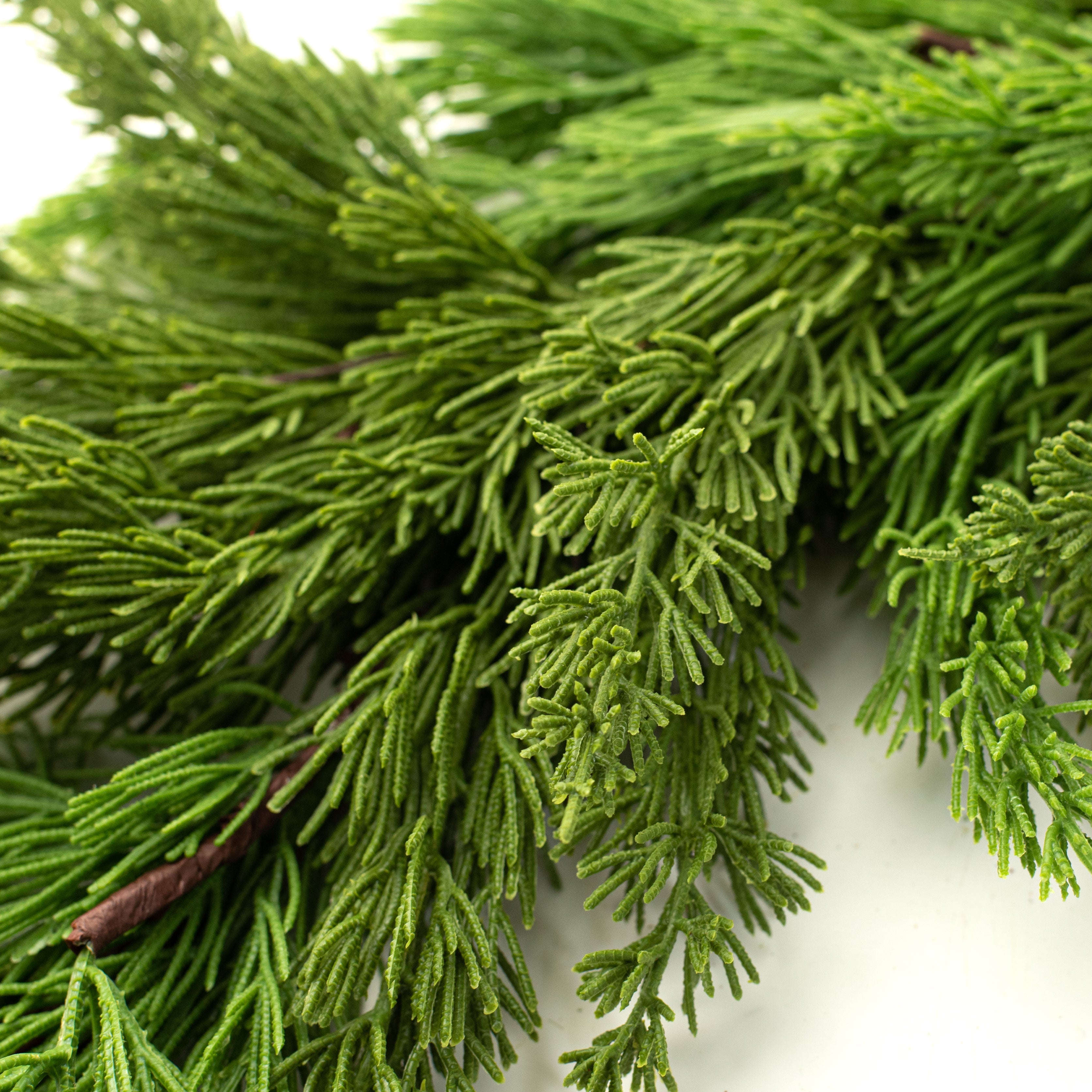 9' Cedar Pine Garland detail photo 3
