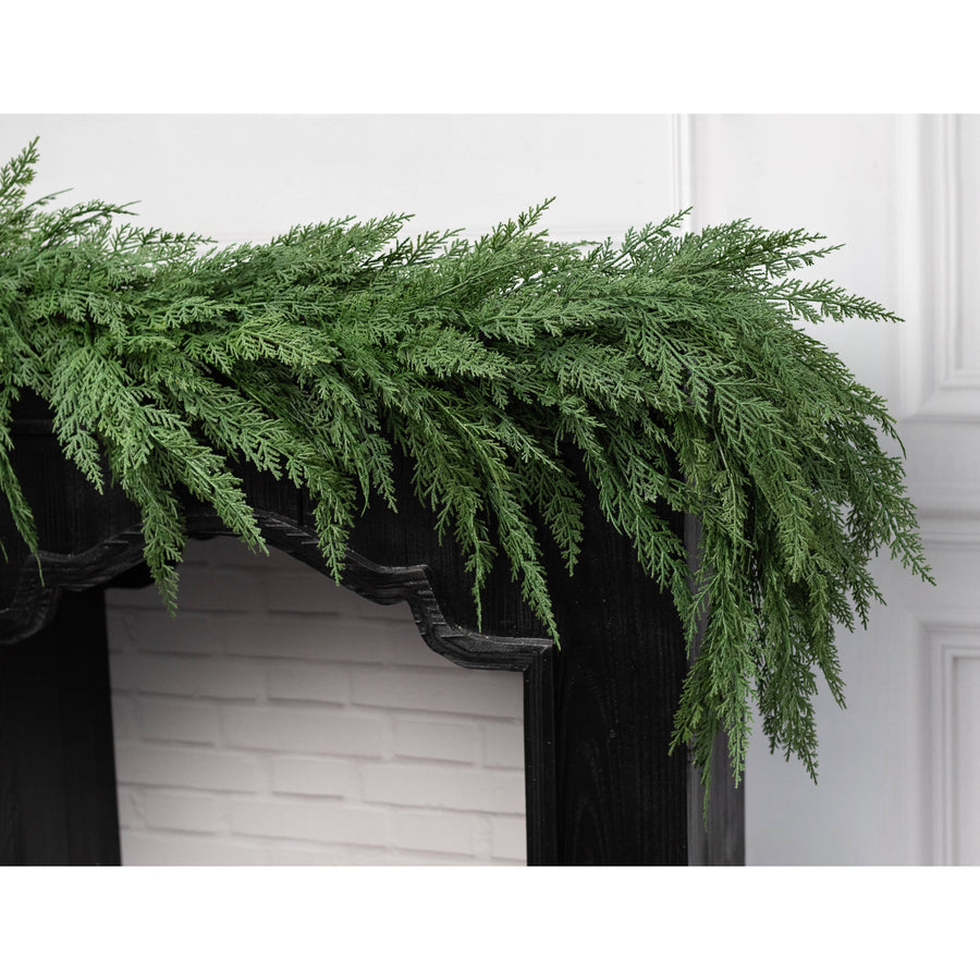 6' Deluxe Faux Cedar Arborvitae Garland