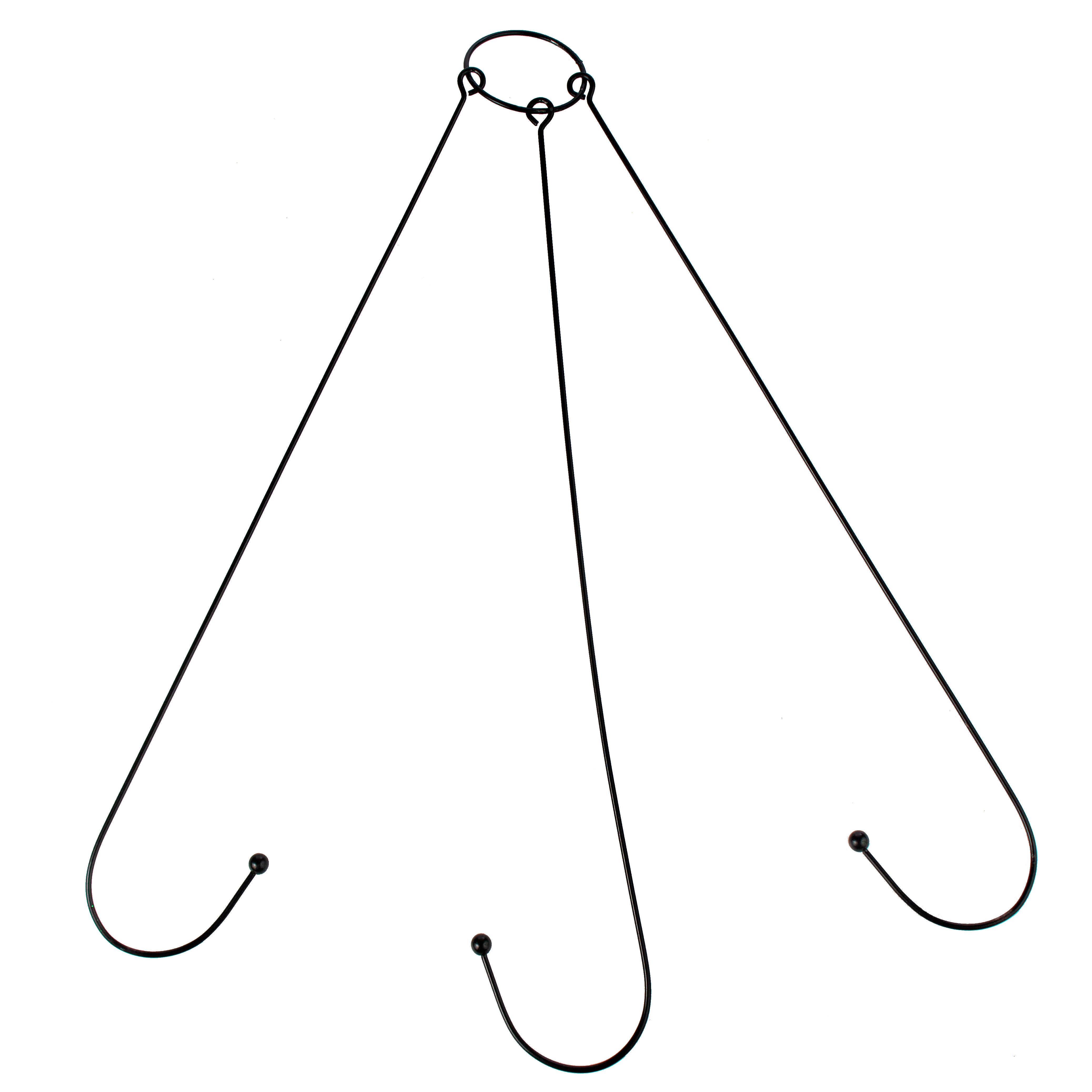 21" Chandelier Wreath Hanger: Black Item Number: MD069502