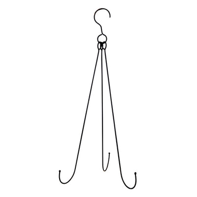30" Chandelier Wreath Hanger: Black
