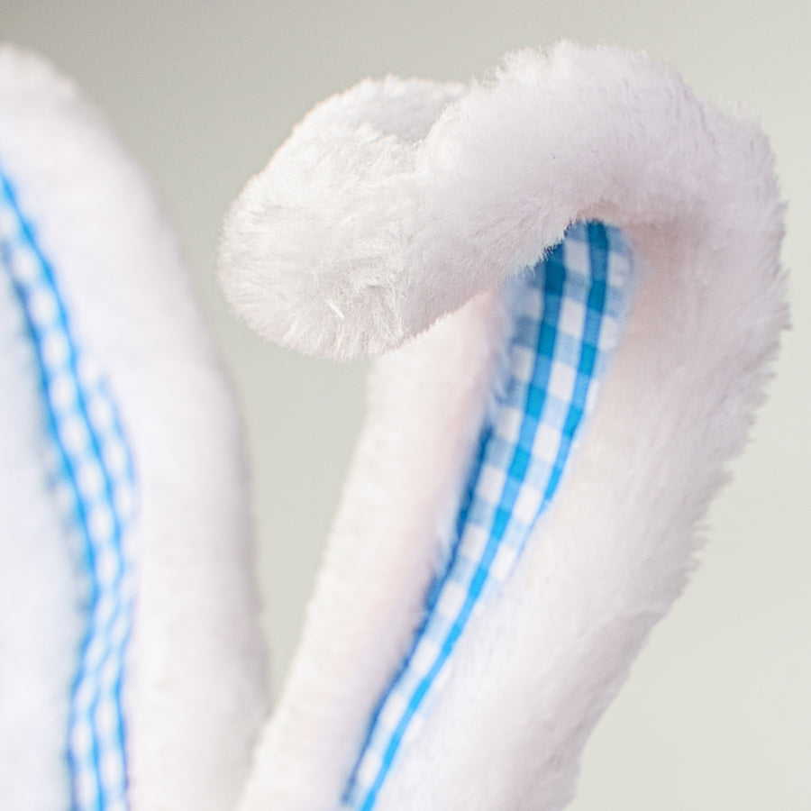 21" Check Bunny Ear Spray: Blue Lifestyle Photo