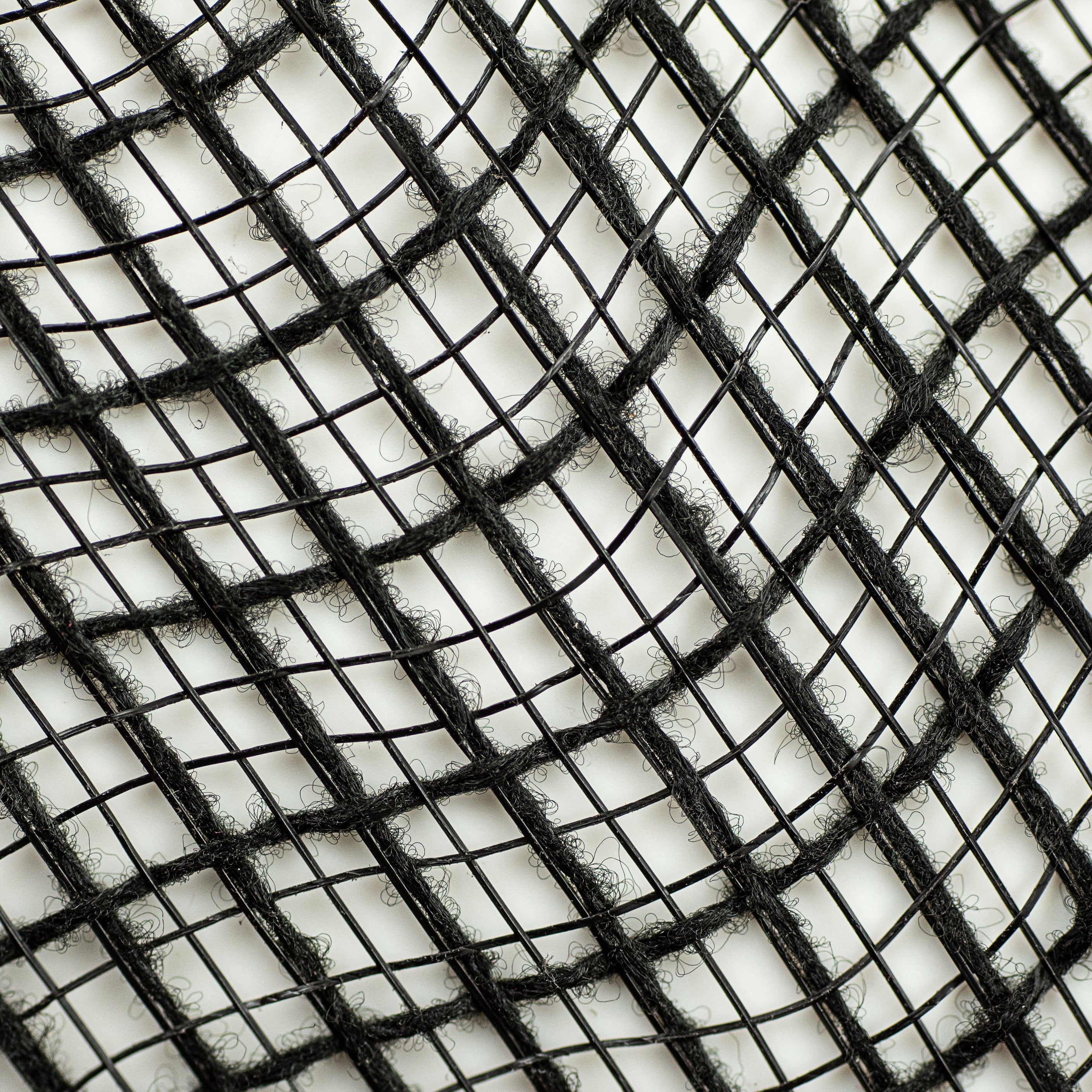 10" Check Fabric Mesh: Black detail photo 3
