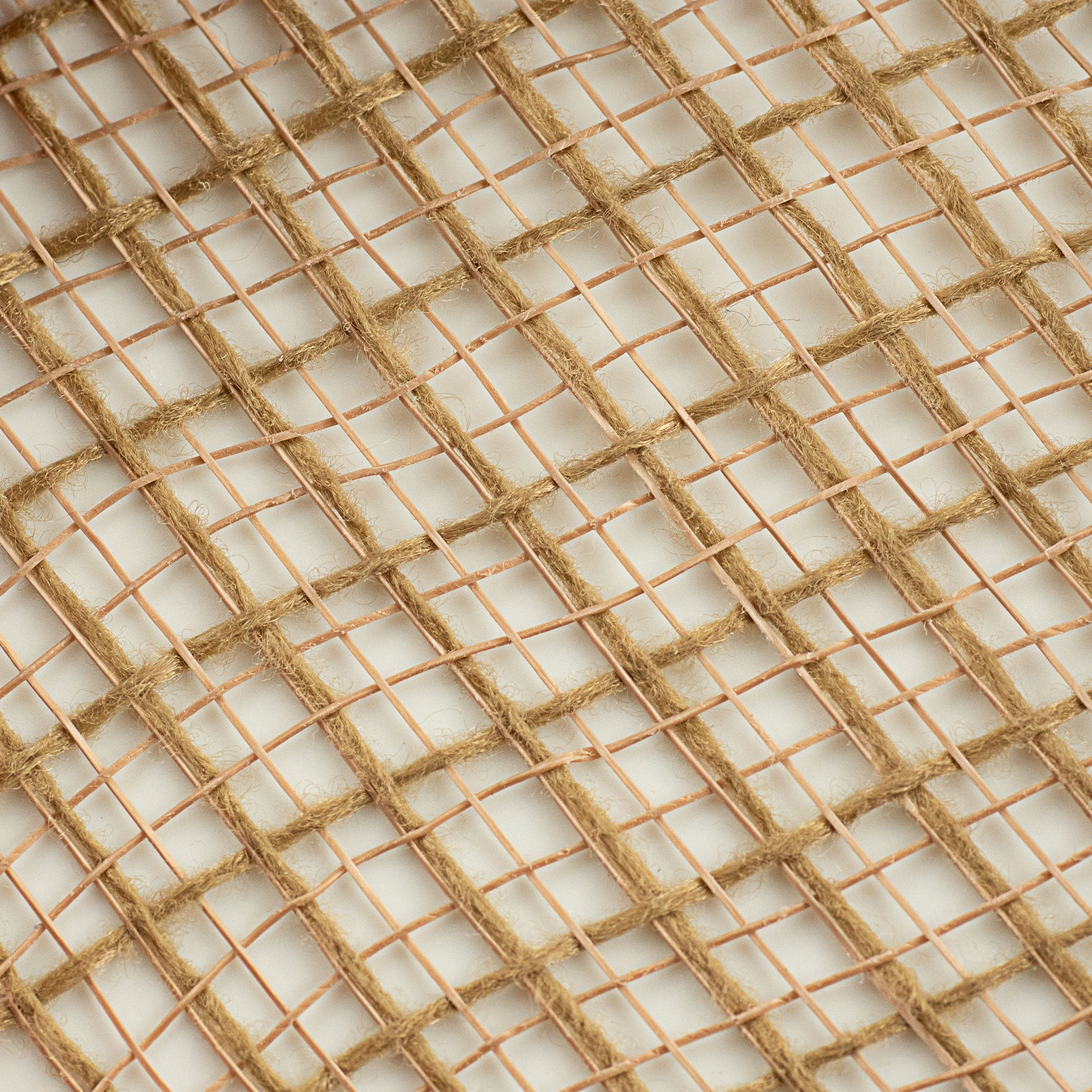 10" Check Fabric Mesh: Natural detail photo 3