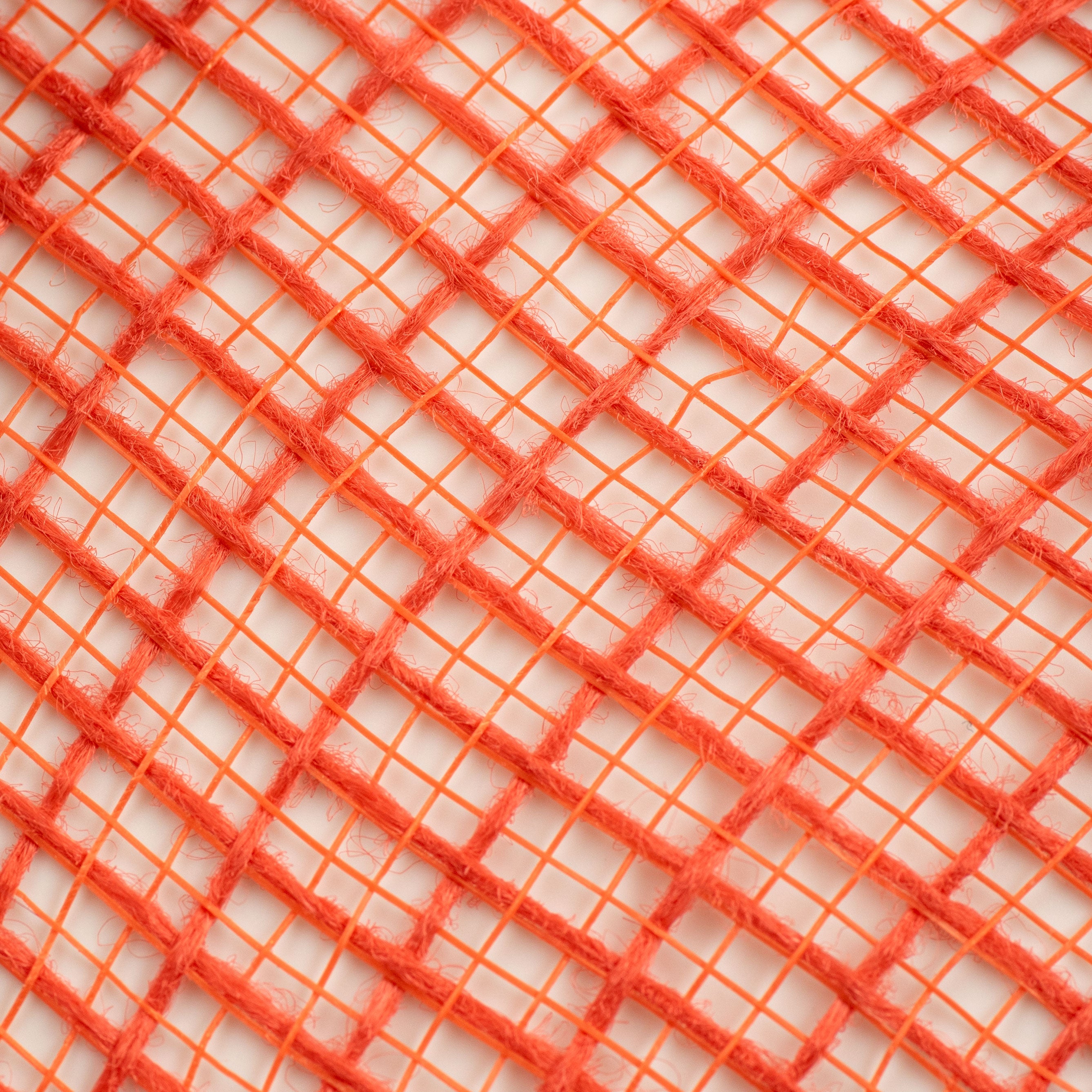 10" Check Fabric Mesh: Orange detail photo 3
