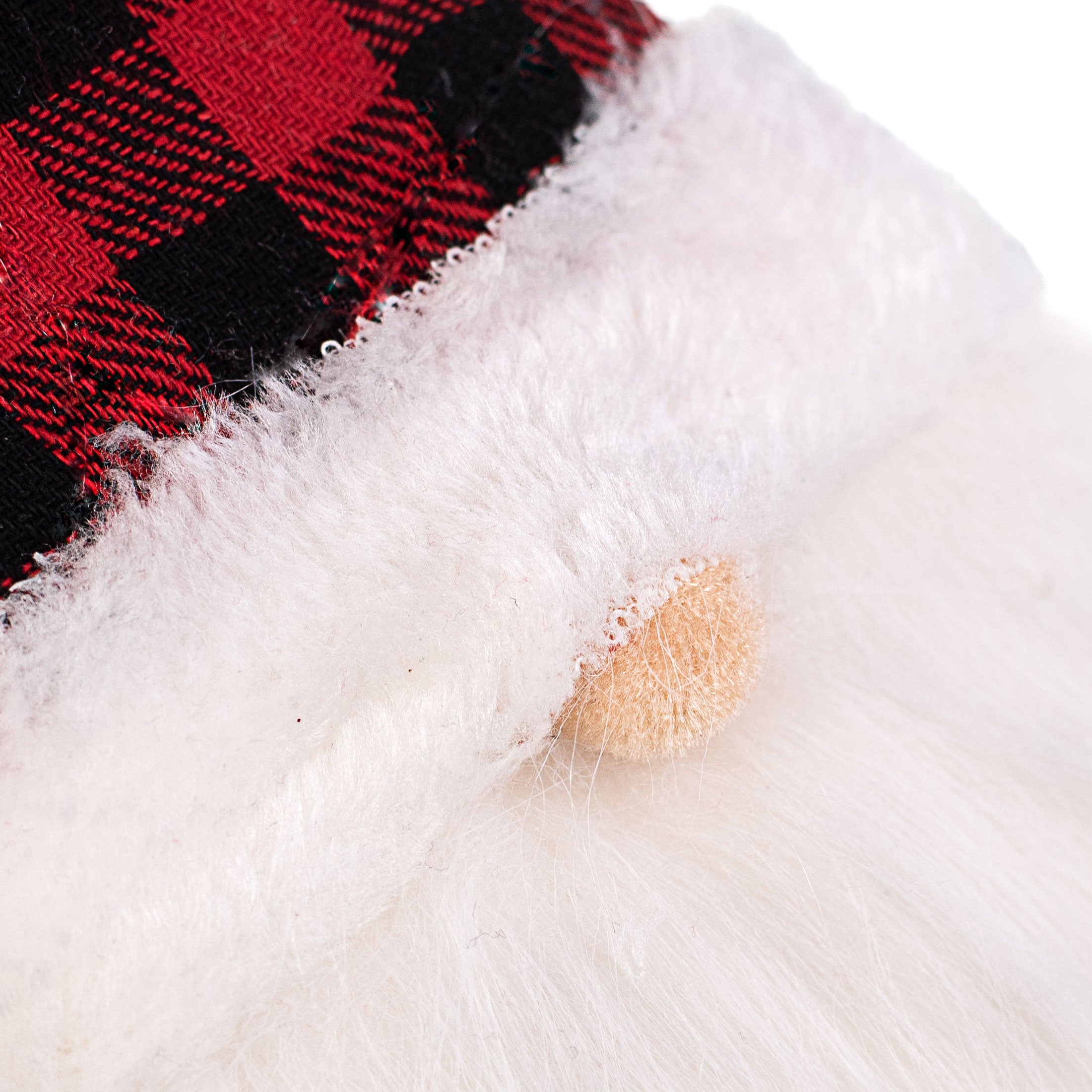 20" Check Gnome Head: Black & Red detail photo 3