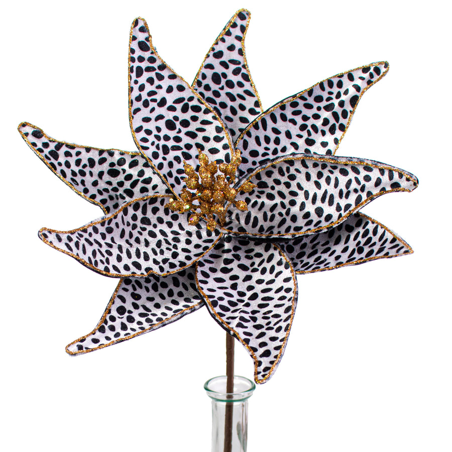 17" Cheetah Leopard Poinsettia Pick Item Number: 279378