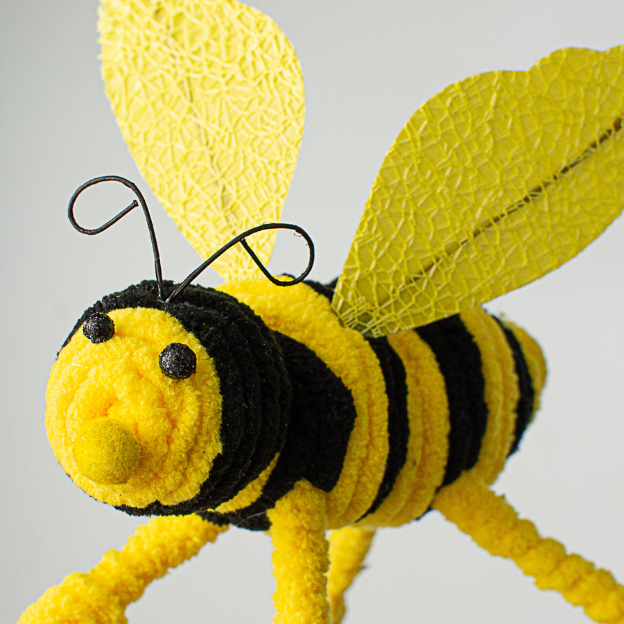 13" Chenille Bee Pick detail photo 3