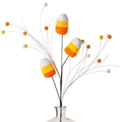 29" Chenille Candy Corn Spray Item Number: 56886YWORWT