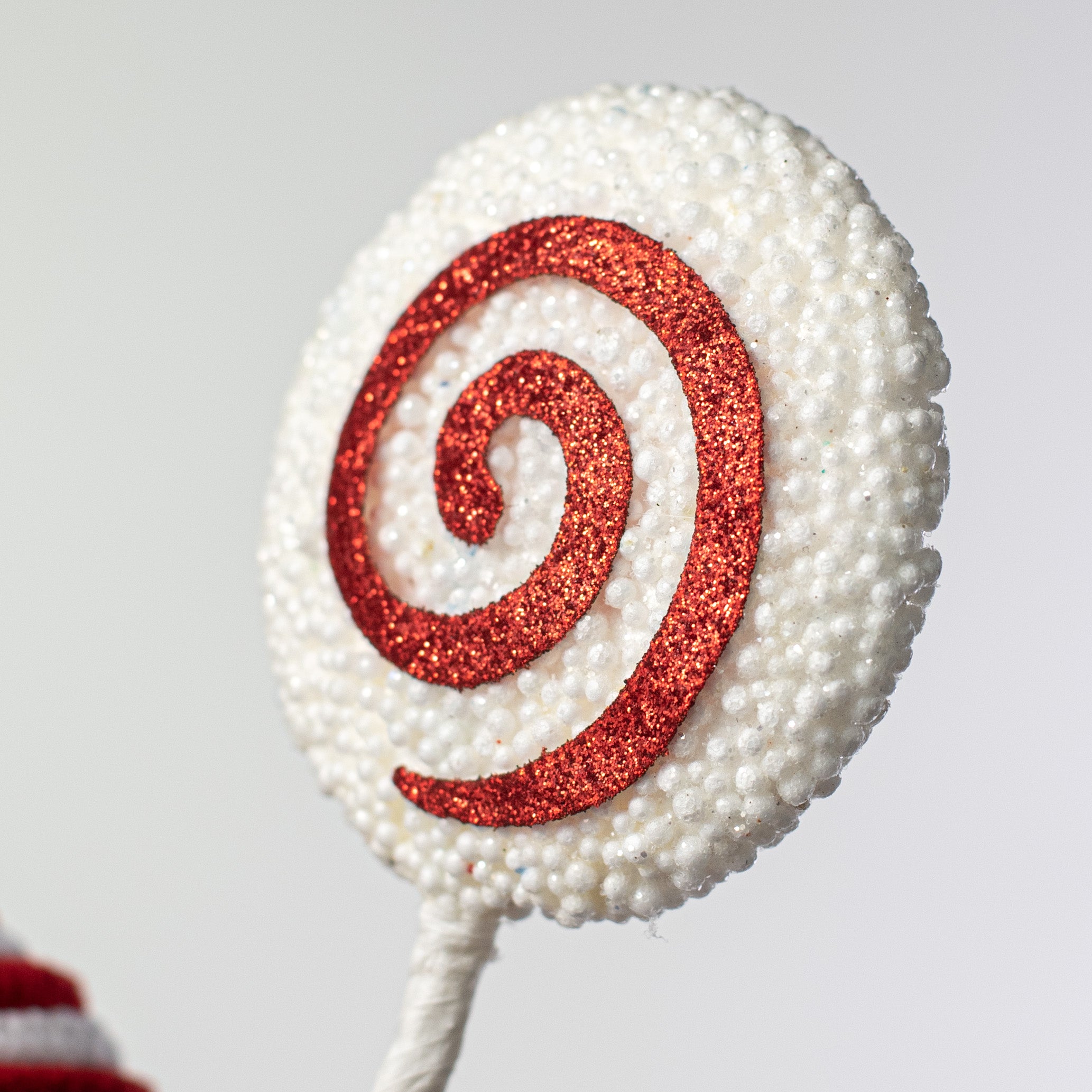 23" Chenille Peppermint Candy and Lollipop Spray Lifestyle Photo