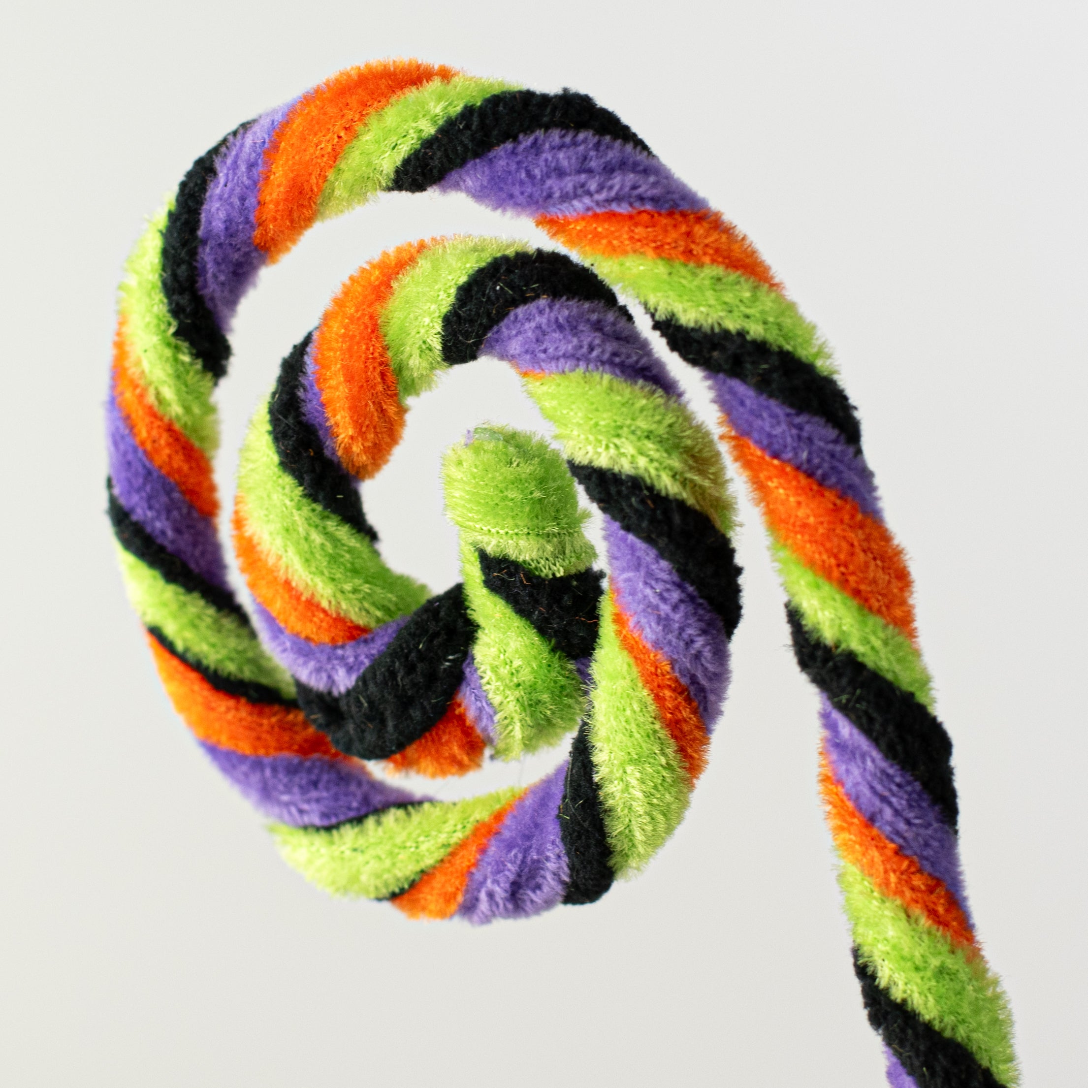 28" Chenille Spiral Curly Spray: Bright Halloween Lifestyle Photo