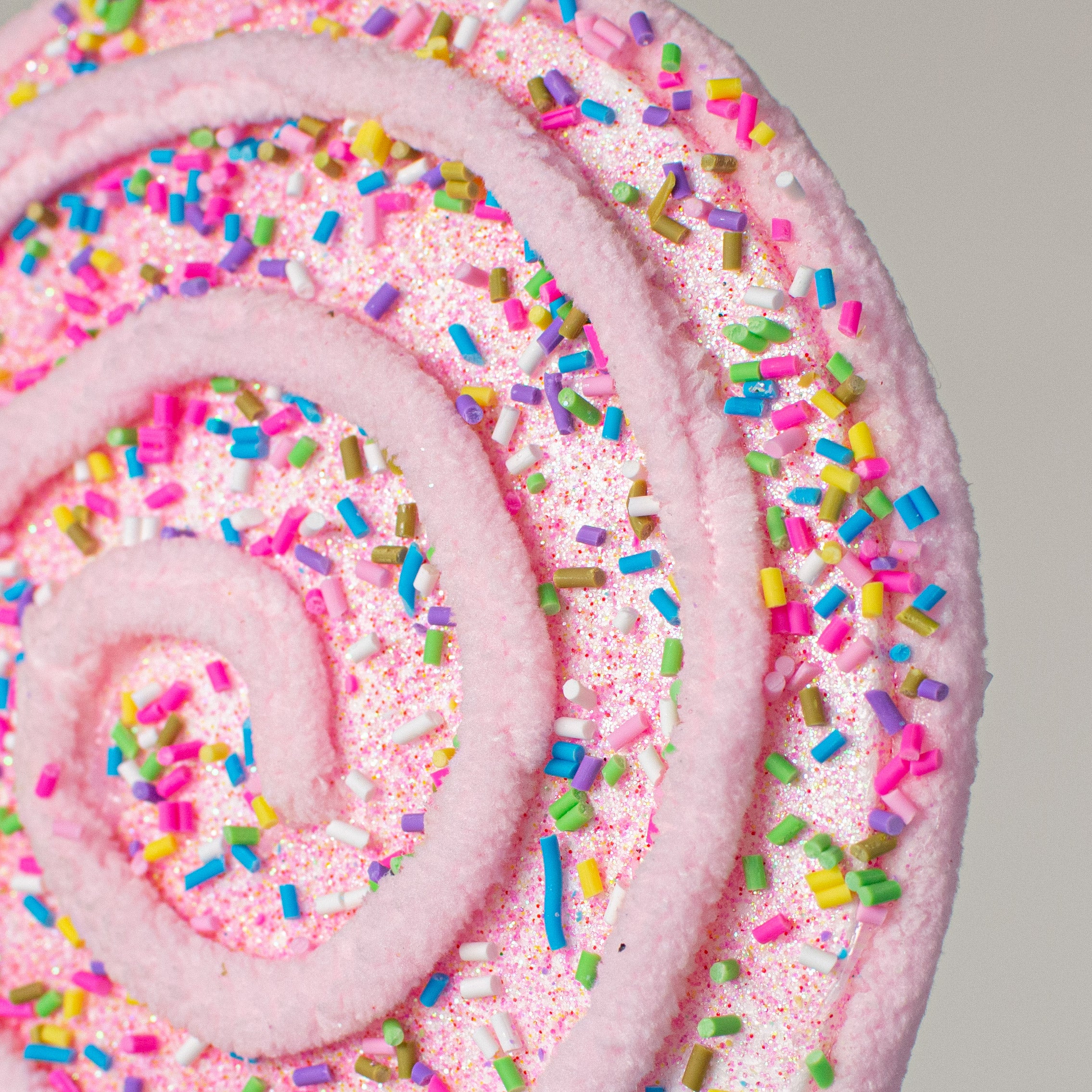 22" Chenille Sprinkle Lollipop Pick: Pink Lifestyle Photo