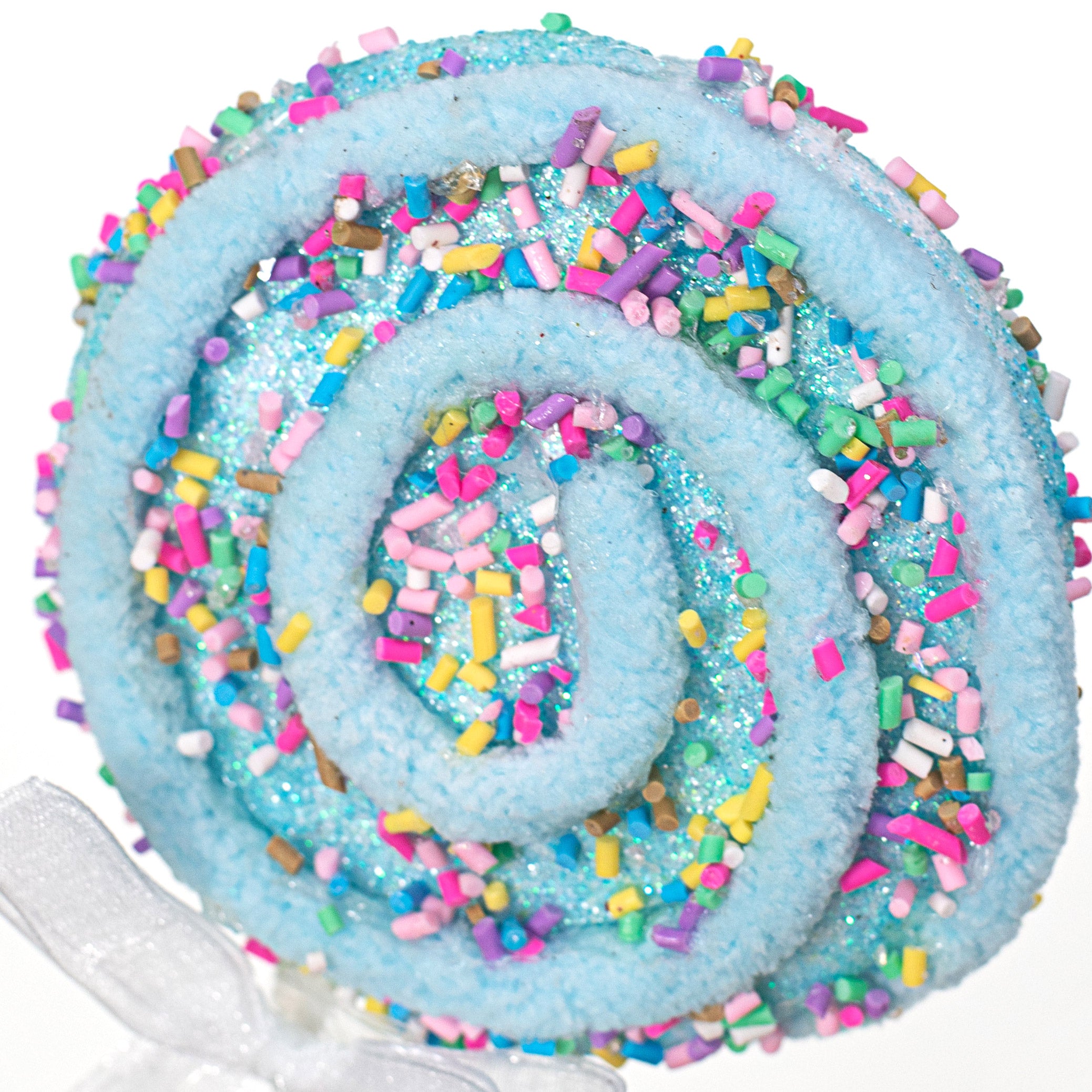 22" Chenille Sprinkle Lollipop Spray: Blue Lifestyle Photo
