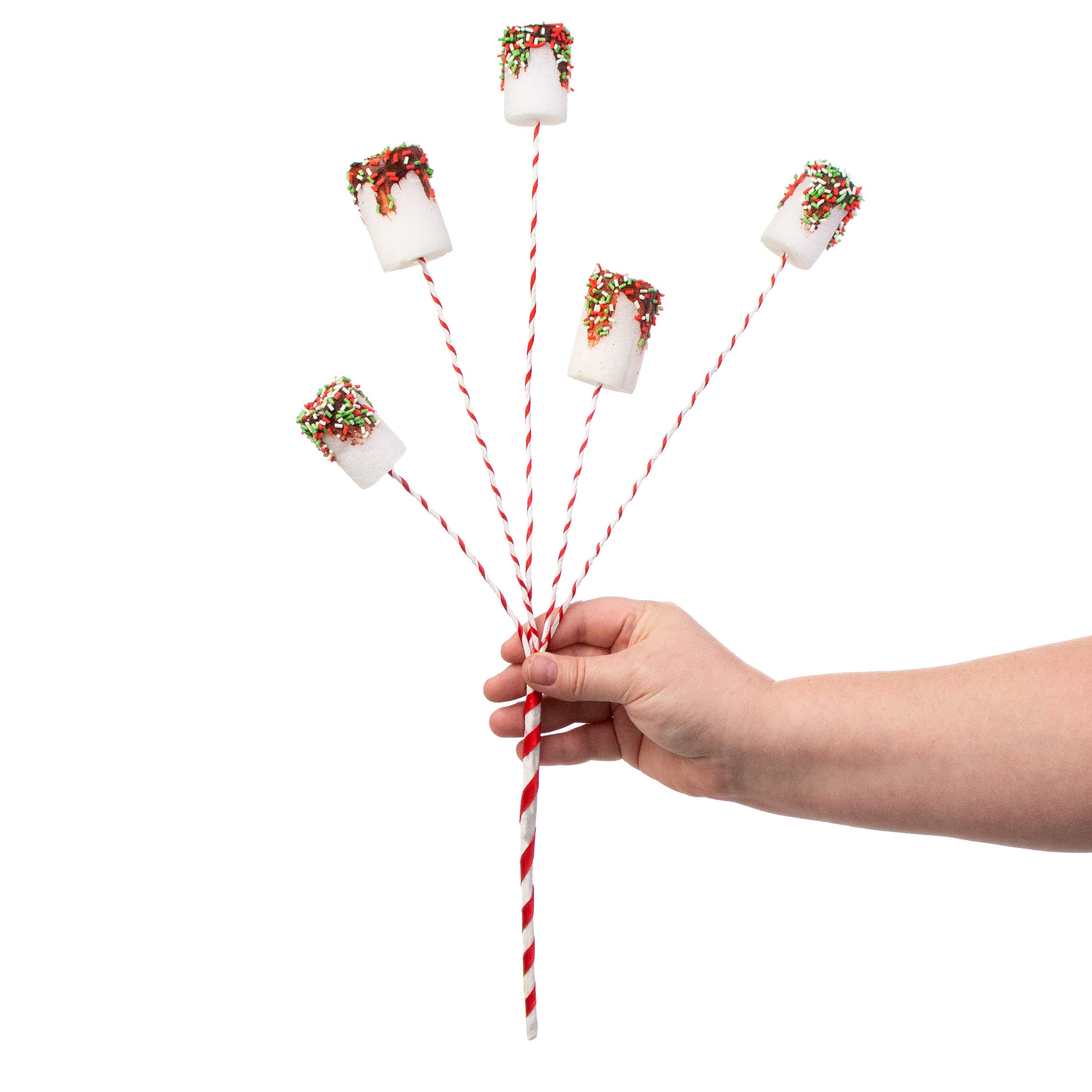 20" Chocolate Dipped Marshmallow Pick: Christmas detail photo 3