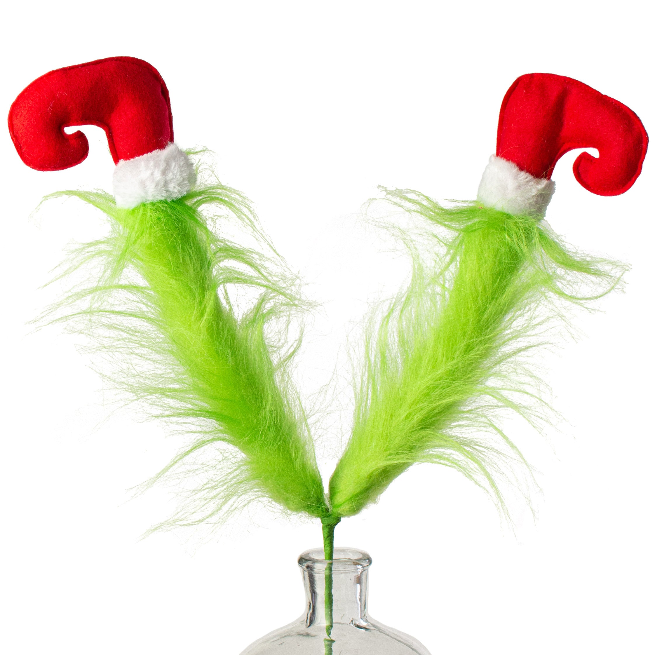 23" Christmas Green Monster Furry Leg Spray Item Number: 85180GN