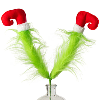 23" Christmas Green Monster Furry Leg Spray Item Number: 85180GN