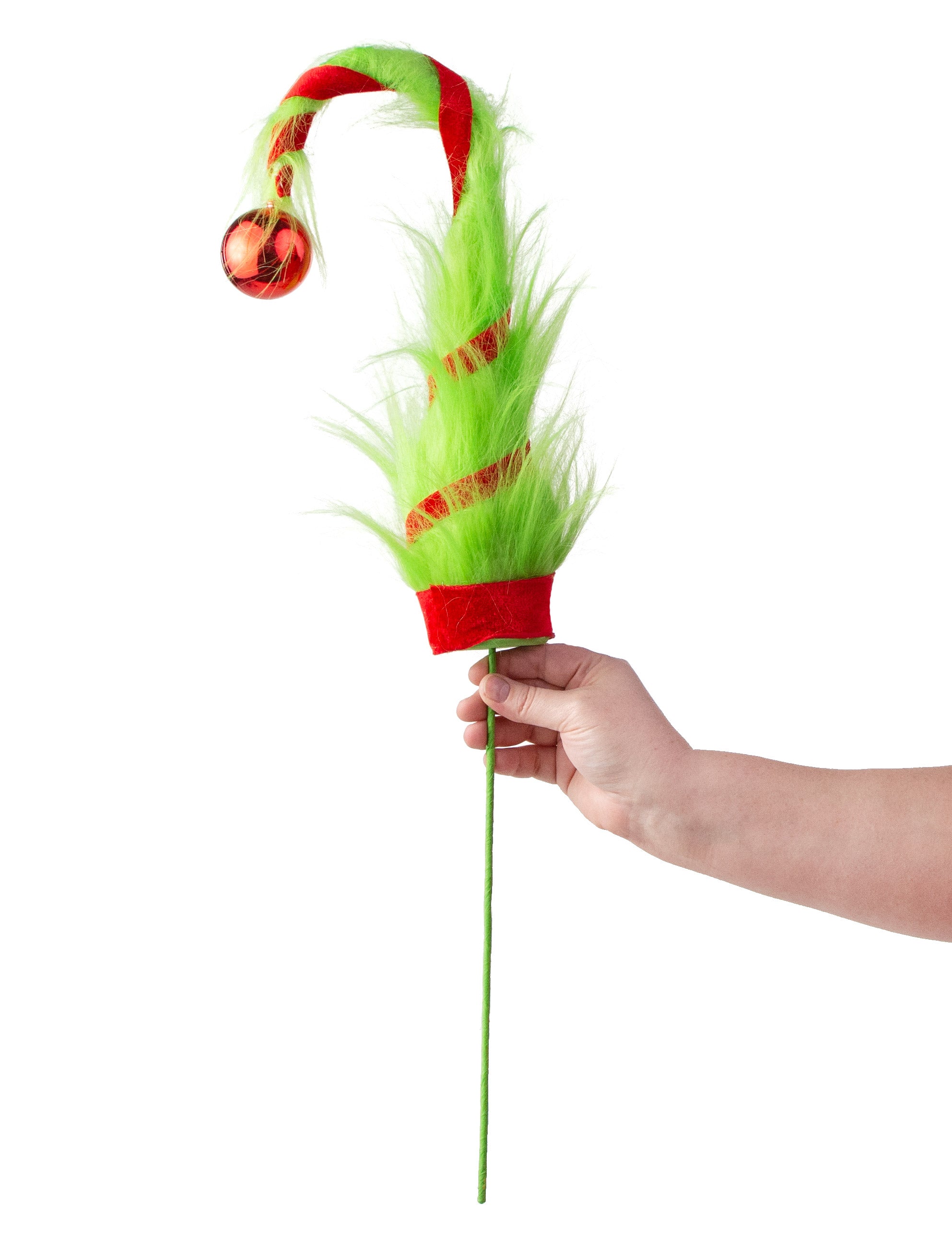 33" Christmas Green Monster Hat Spray detail photo 3