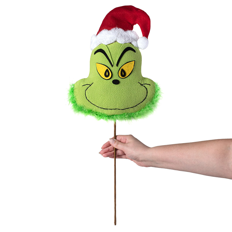 24" Christmas Green Monster Head Pick detail photo 3