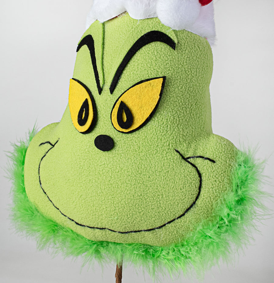 24" Christmas Green Monster Head Pick detail photo 4