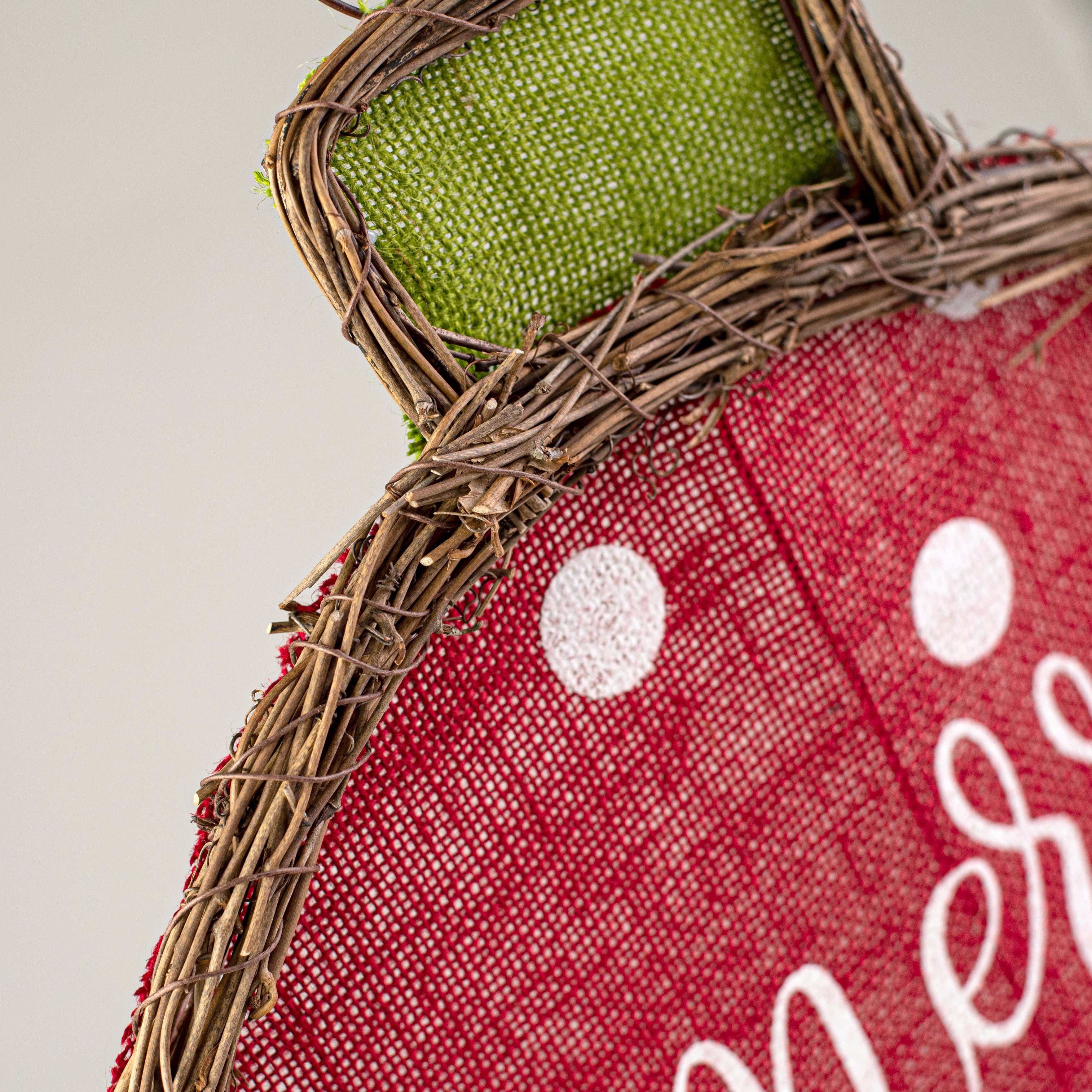 23" Christmas Ornament Grapevine Twig Form detail photo 3