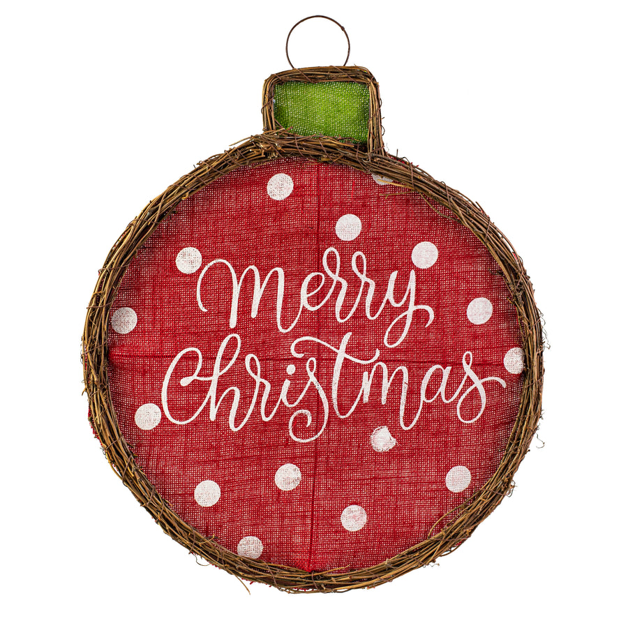 23" Christmas Ornament Grapevine Twig Form Item Number: 85215RDWT