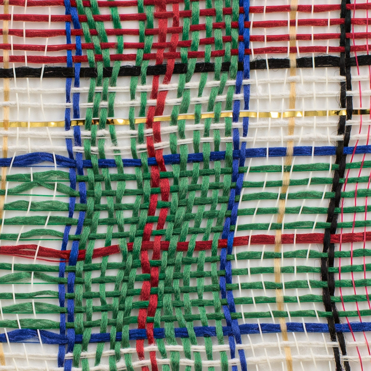 10" Christmas Plaid Mesh: Red, Green, White, Blue, Gold detail photo 3