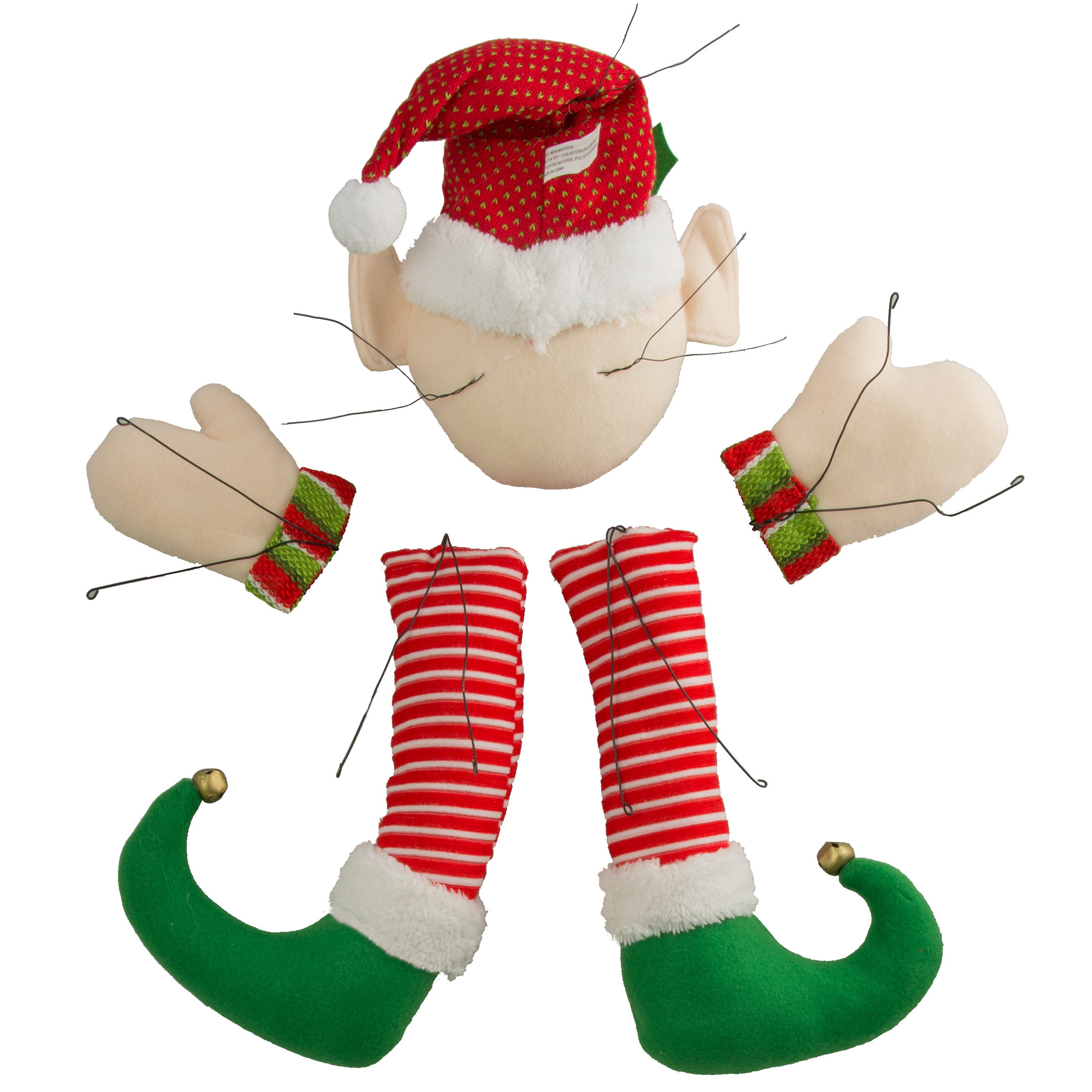 Christmas Plush Elf Wreath Accent detail photo 3