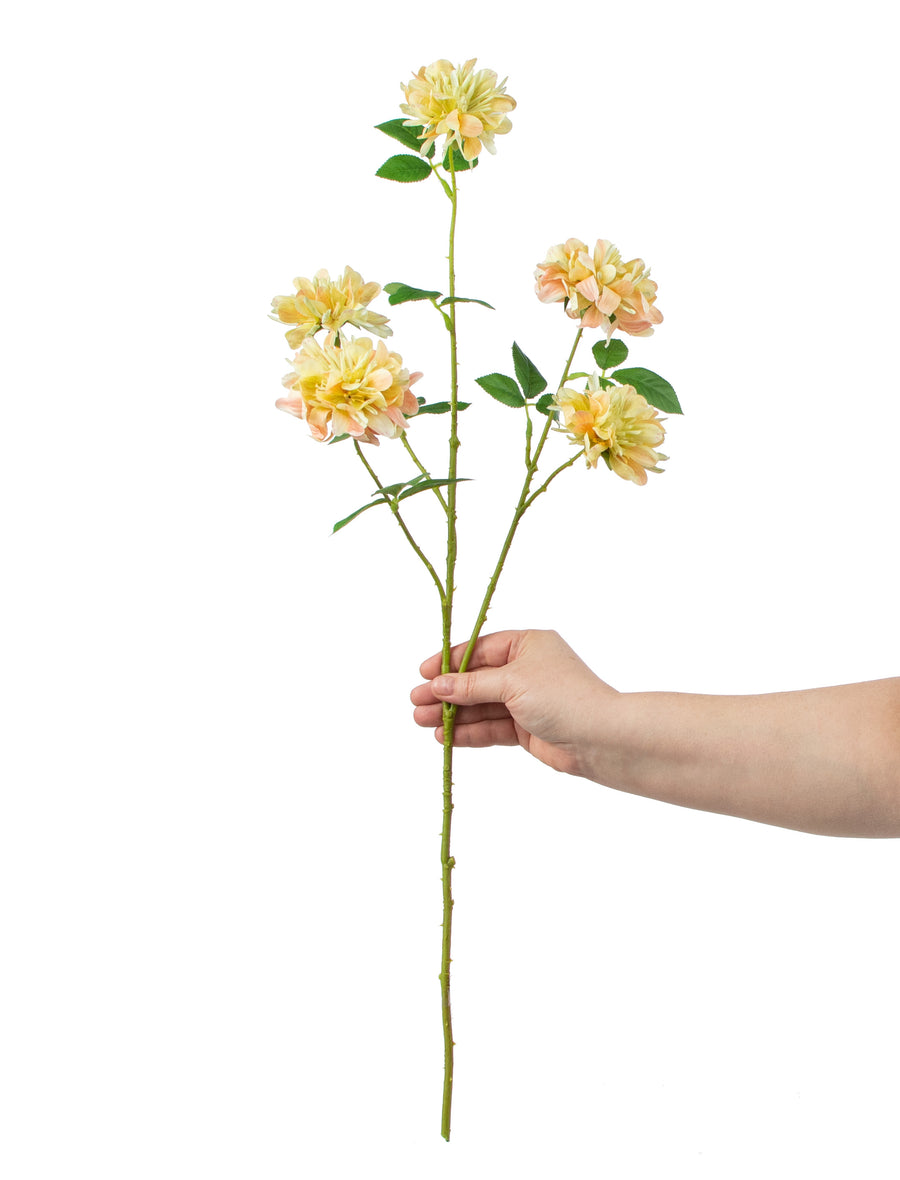 28" Chrysanthemum Spray: Cream & Pink detail photo 3