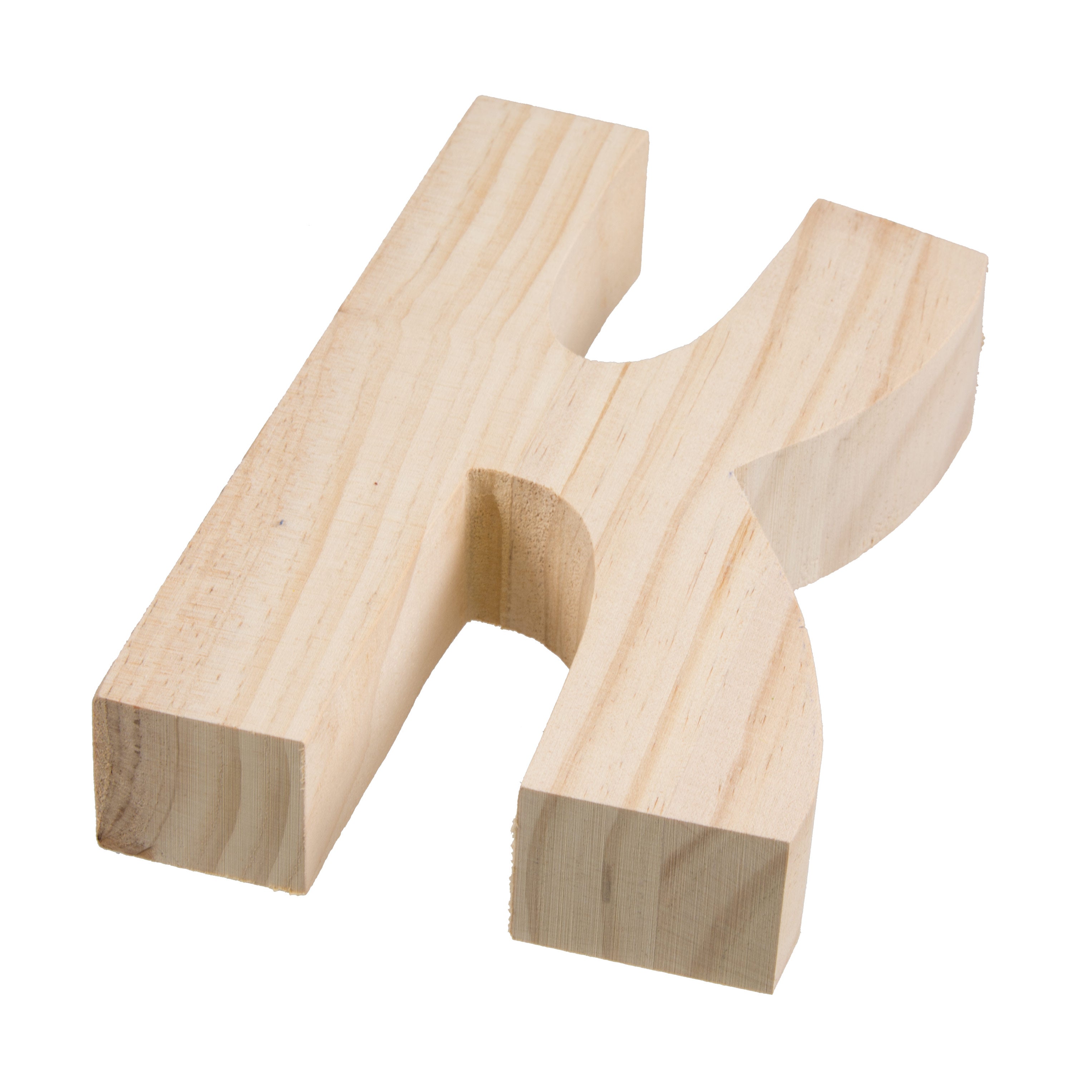7.75" Chunky Wooden Letter: K Lifestyle Photo