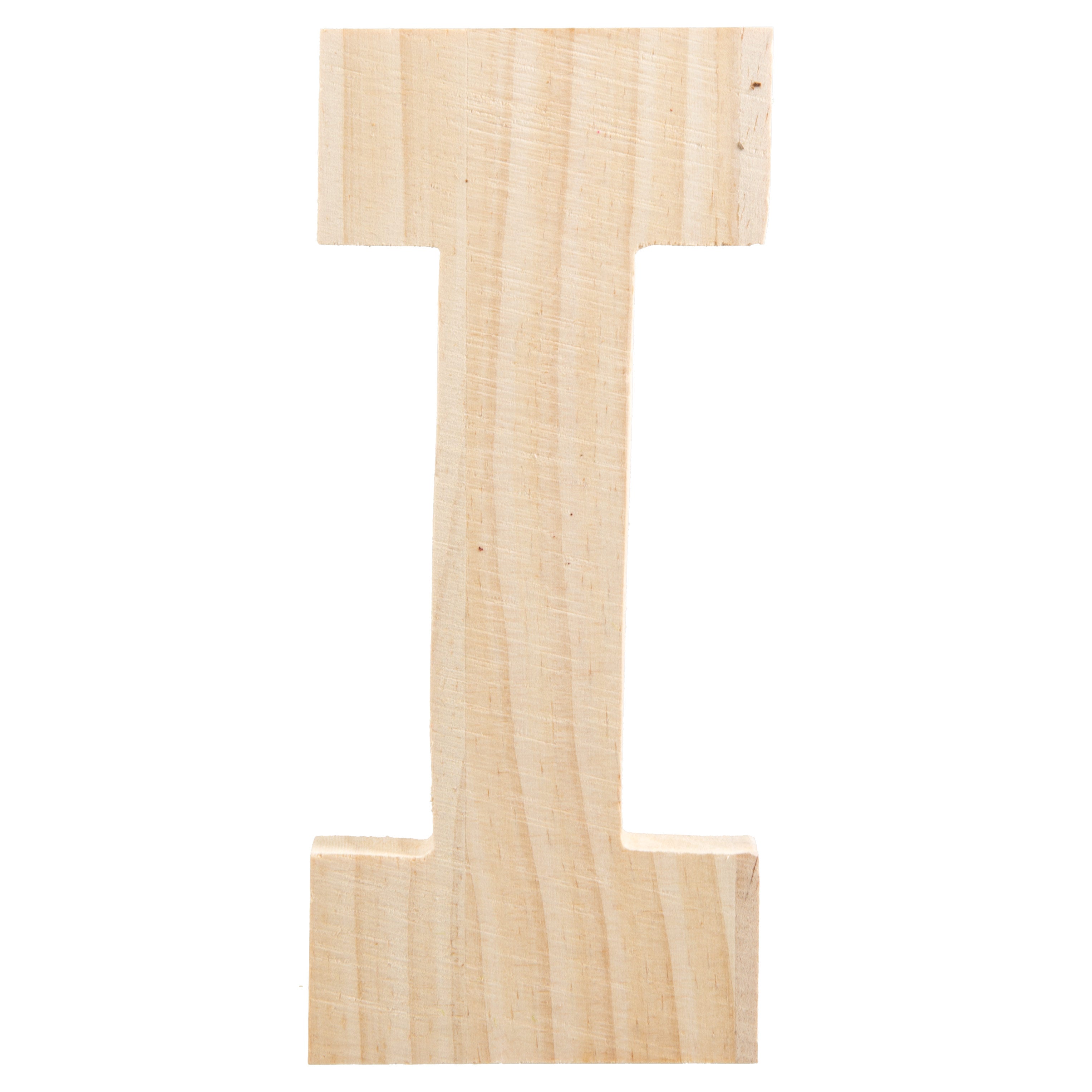 7.75" Chunky Wooden Letter: I Item Number: 9190-692I