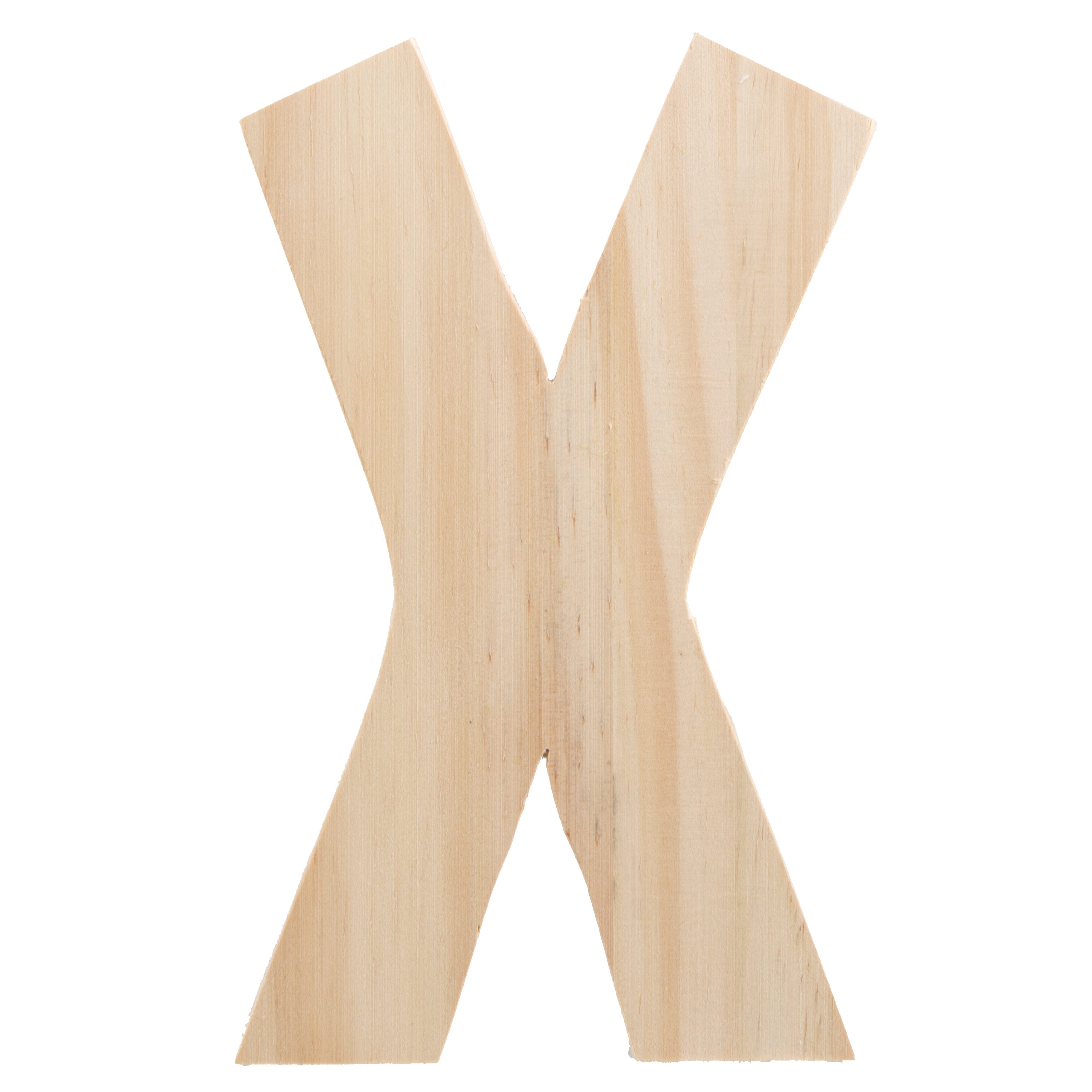 7.75" Chunky Wooden Letter: X Item Number: 9190-692X