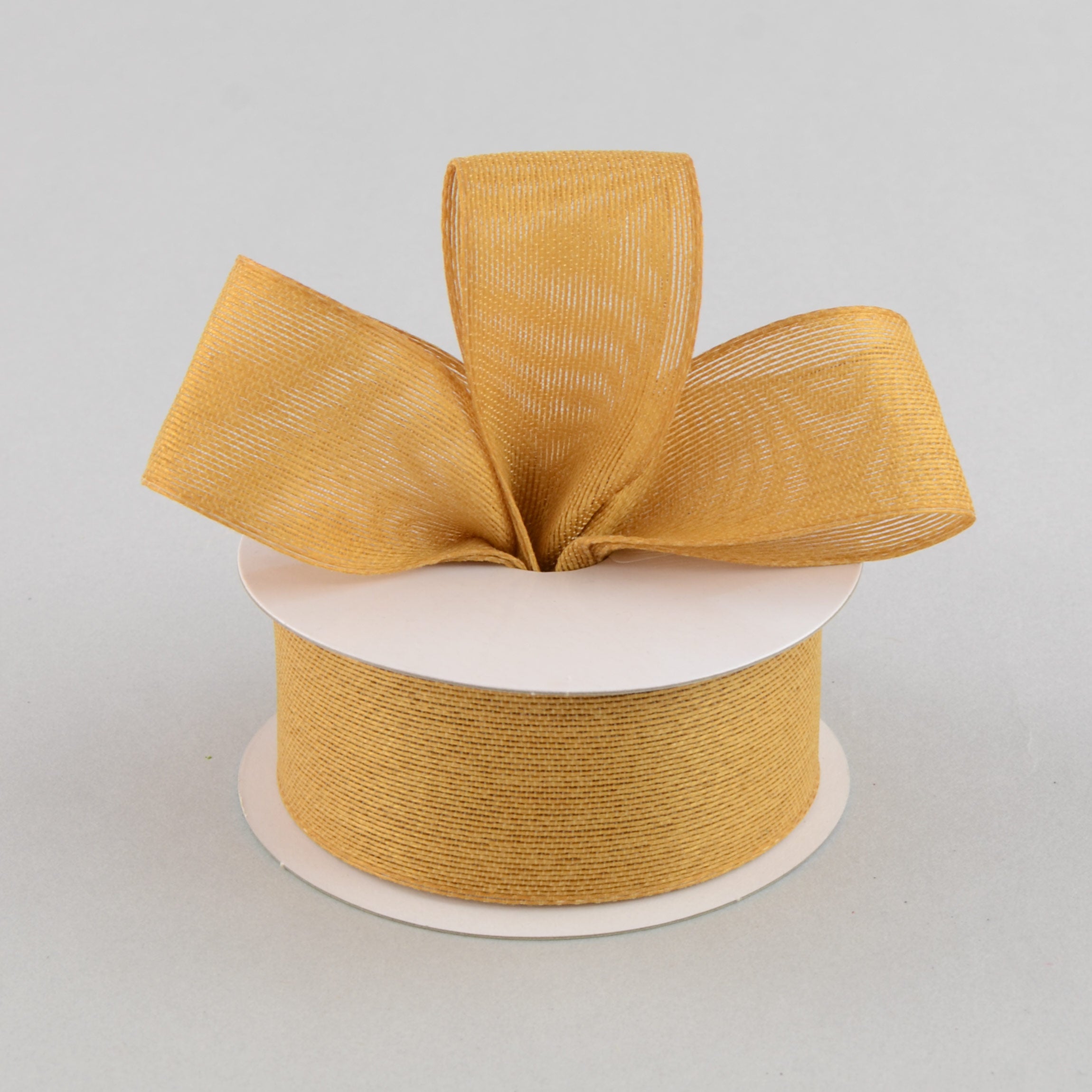 1.5" Classic Faux Jute Ribbon: Golden Wheat (10 Yards) Lifestyle Photo