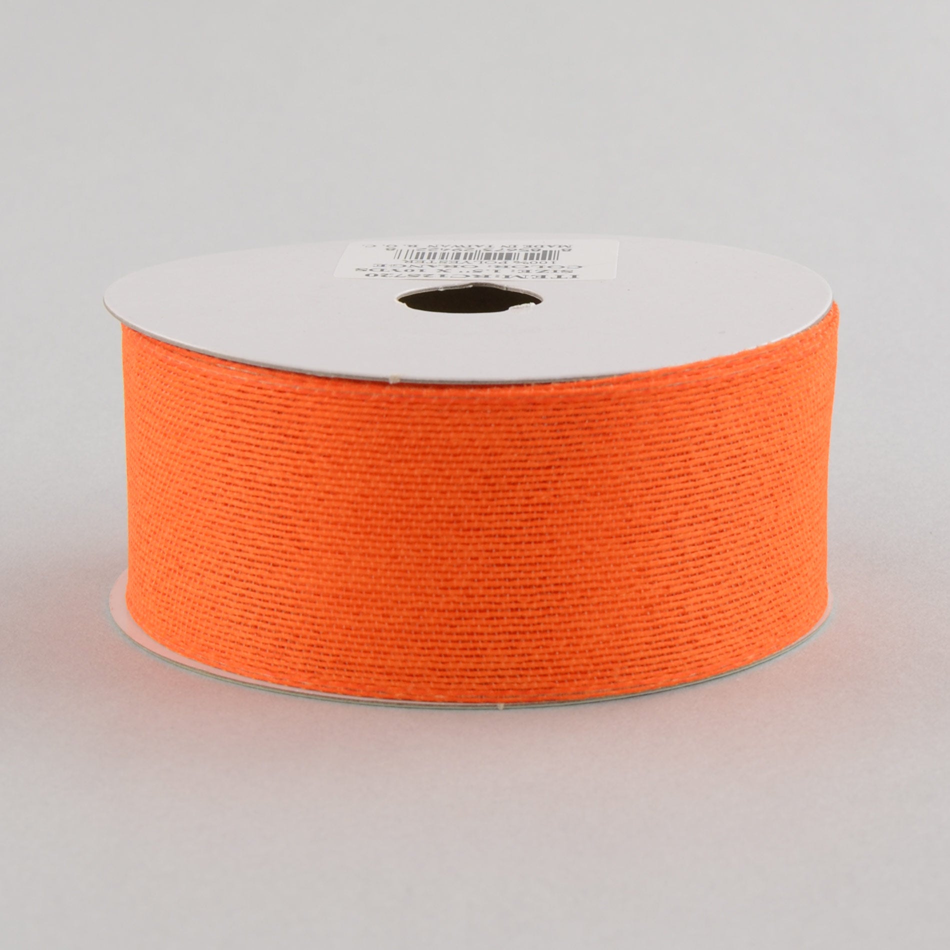 1.5" Classic Faux Jute Ribbon: Orange (10 Yards)