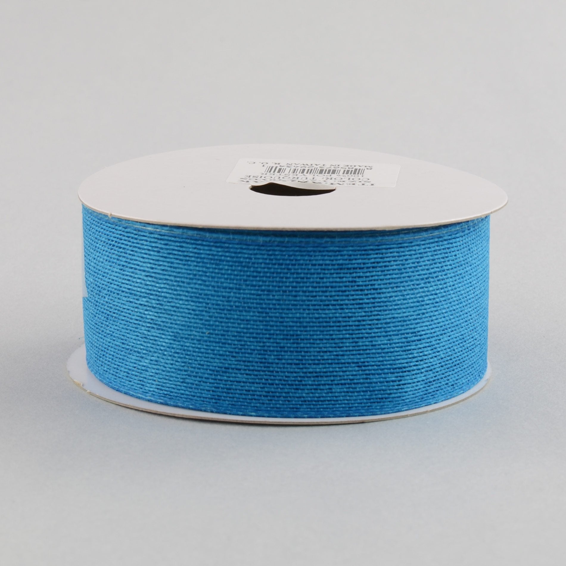 1.5" Classic Faux Jute Ribbon: Turquoise (10 Yards)