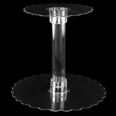 Clear Plastic Centerpiece Plate: 8" Lifestyle Photo