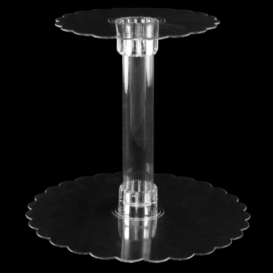 Clear Plastic Centerpiece Plate: 8" Lifestyle Photo