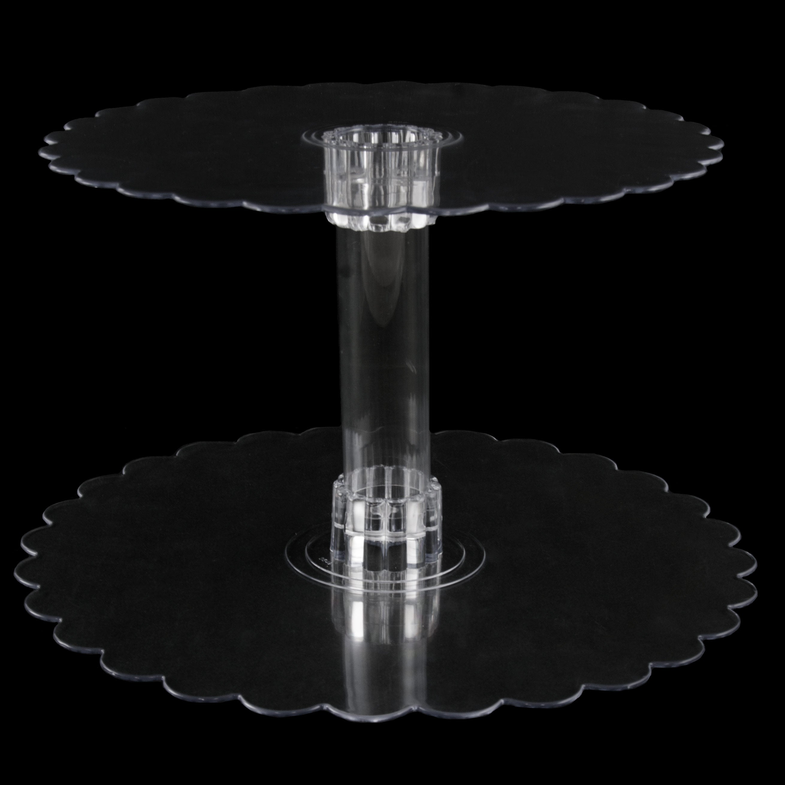 Clear Plastic Centerpiece Plate: 12" Lifestyle Photo