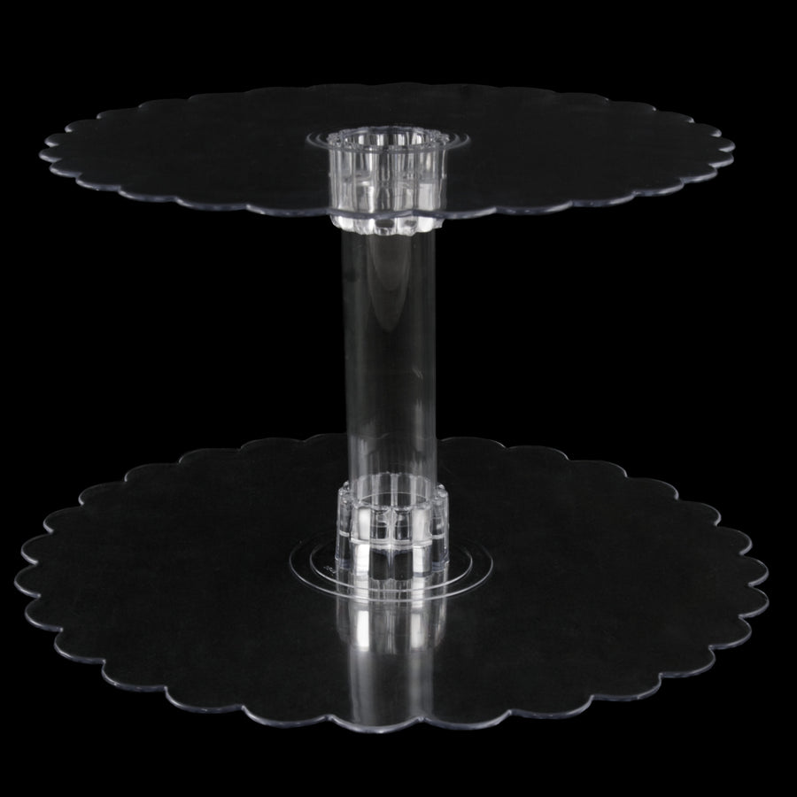 Clear Plastic Centerpiece Plate: 12" Lifestyle Photo
