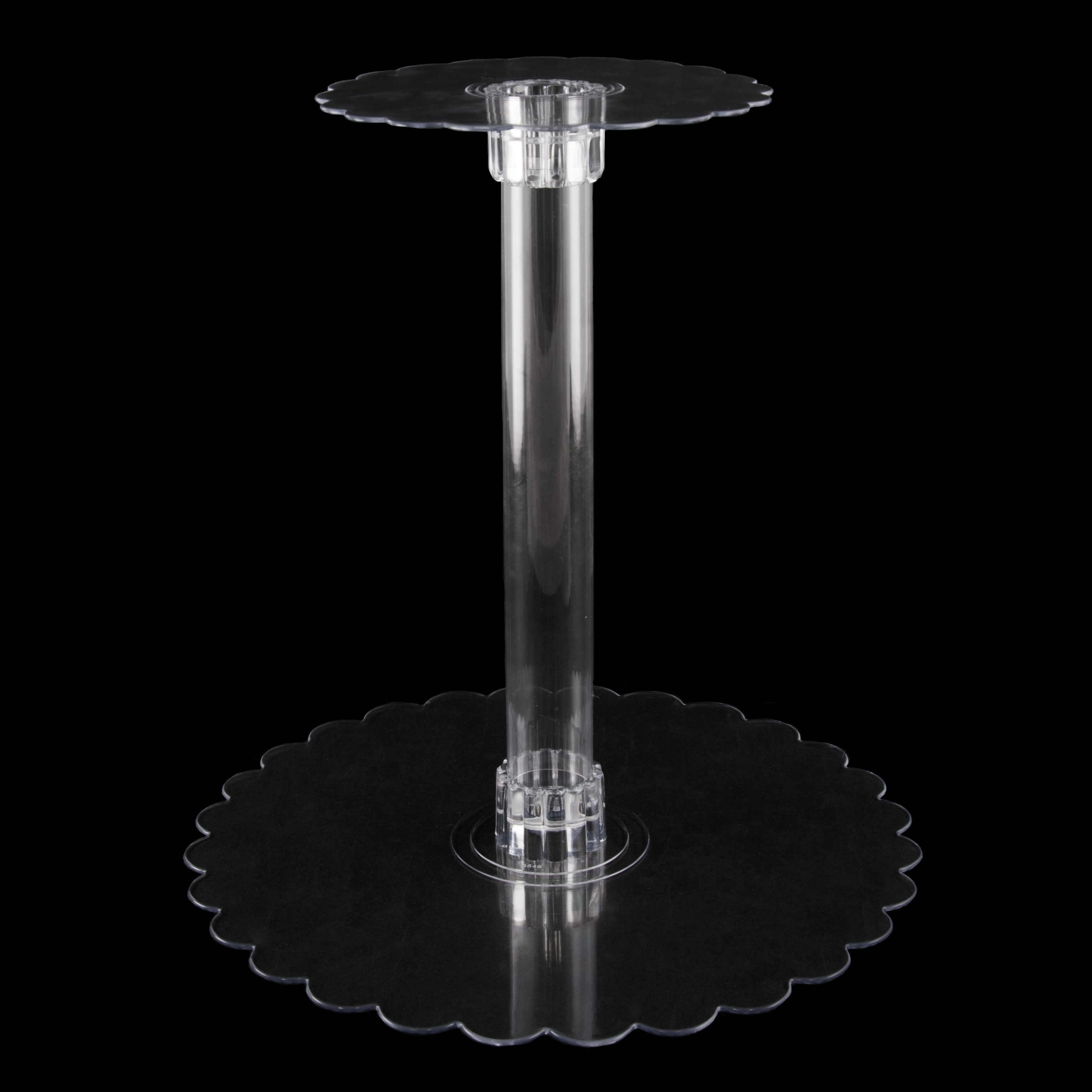 Clear Plastic Centerpiece Plate: 8" detail photo 3