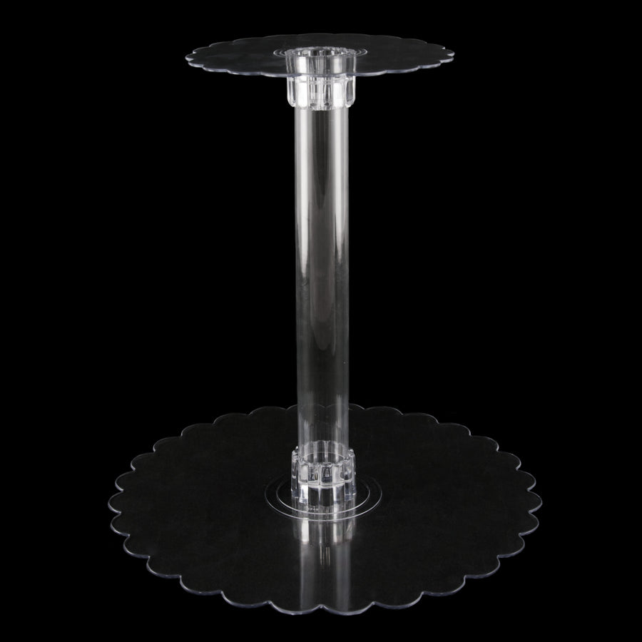 Clear Plastic Centerpiece Plate: 8" detail photo 3