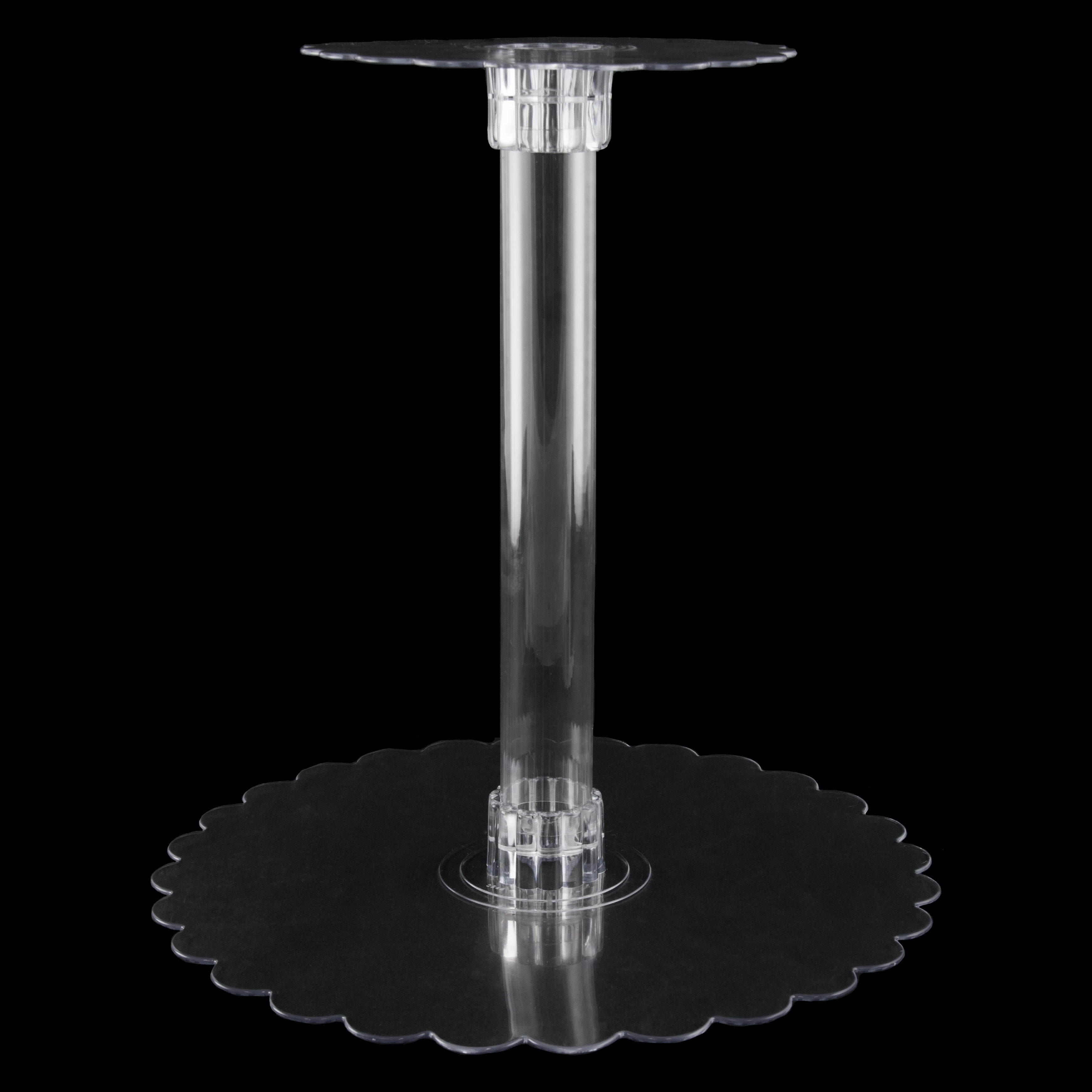 Clear Plastic Centerpiece Plate: 12" detail photo 3