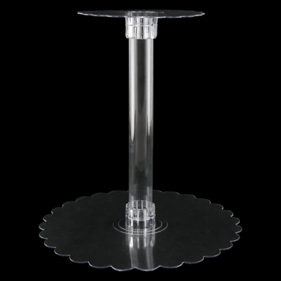 Clear Plastic Centerpiece Plate: 12" detail photo 3