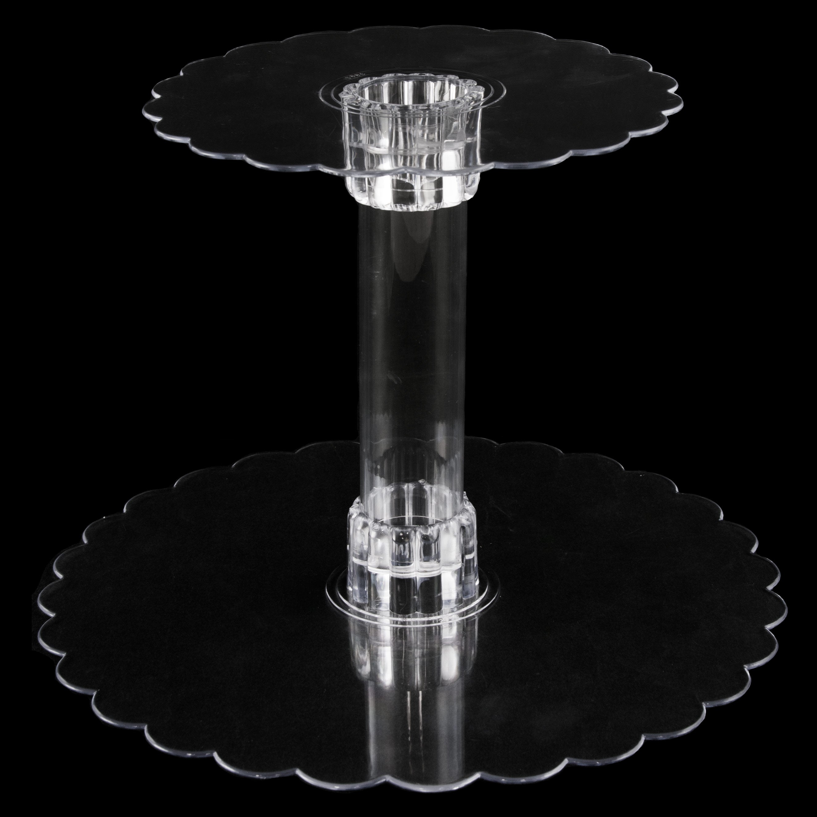 Clear Plastic Centerpiece Plate: 8" detail photo 4