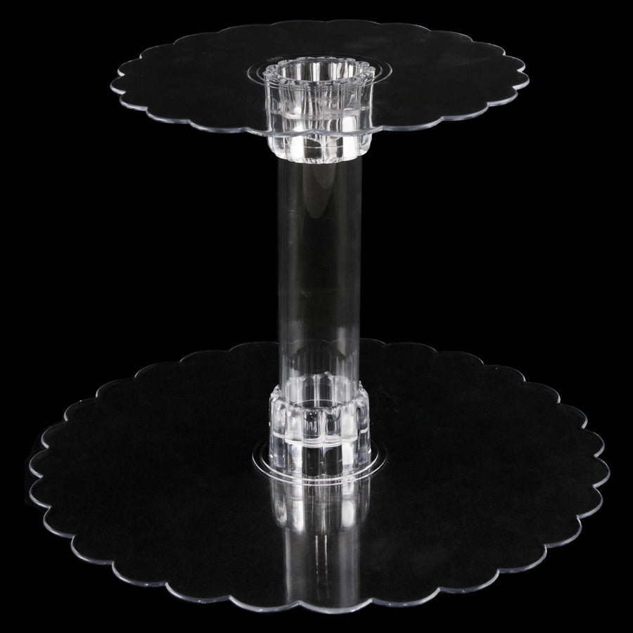 Clear Plastic Centerpiece Plate: 8" detail photo 4